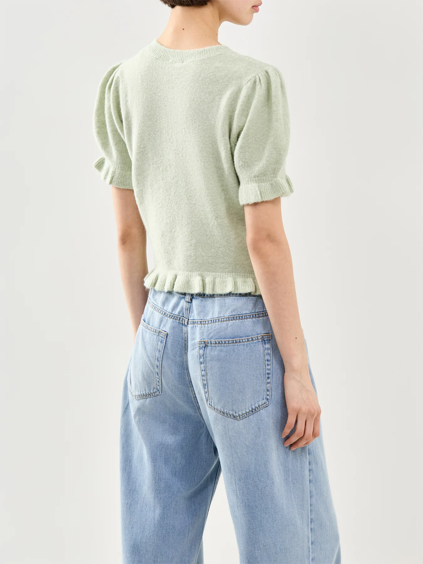 Lora Short Sleeve Button Down Shirt Green - Image 5