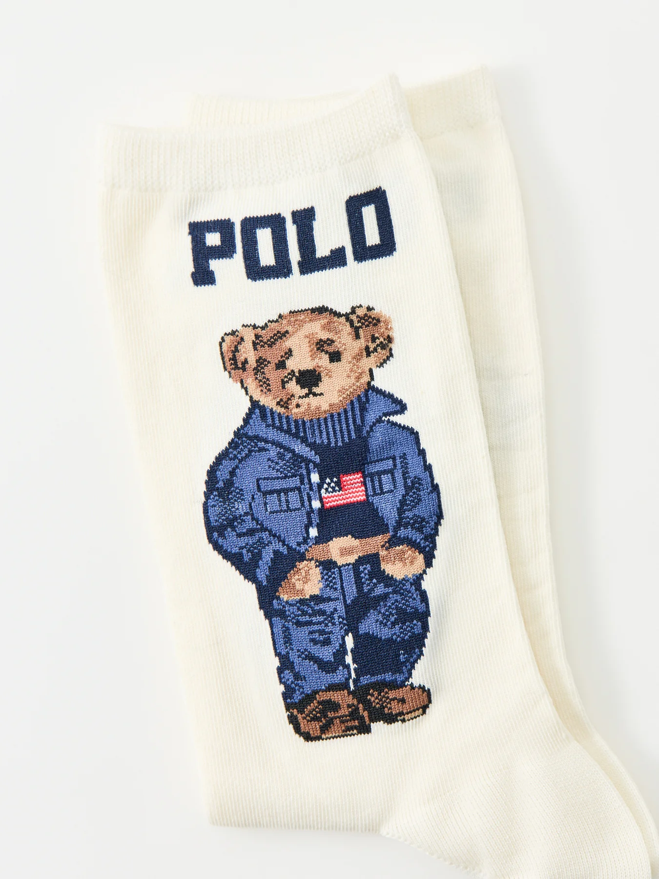 Bear Single Sock Cream - Image 2
