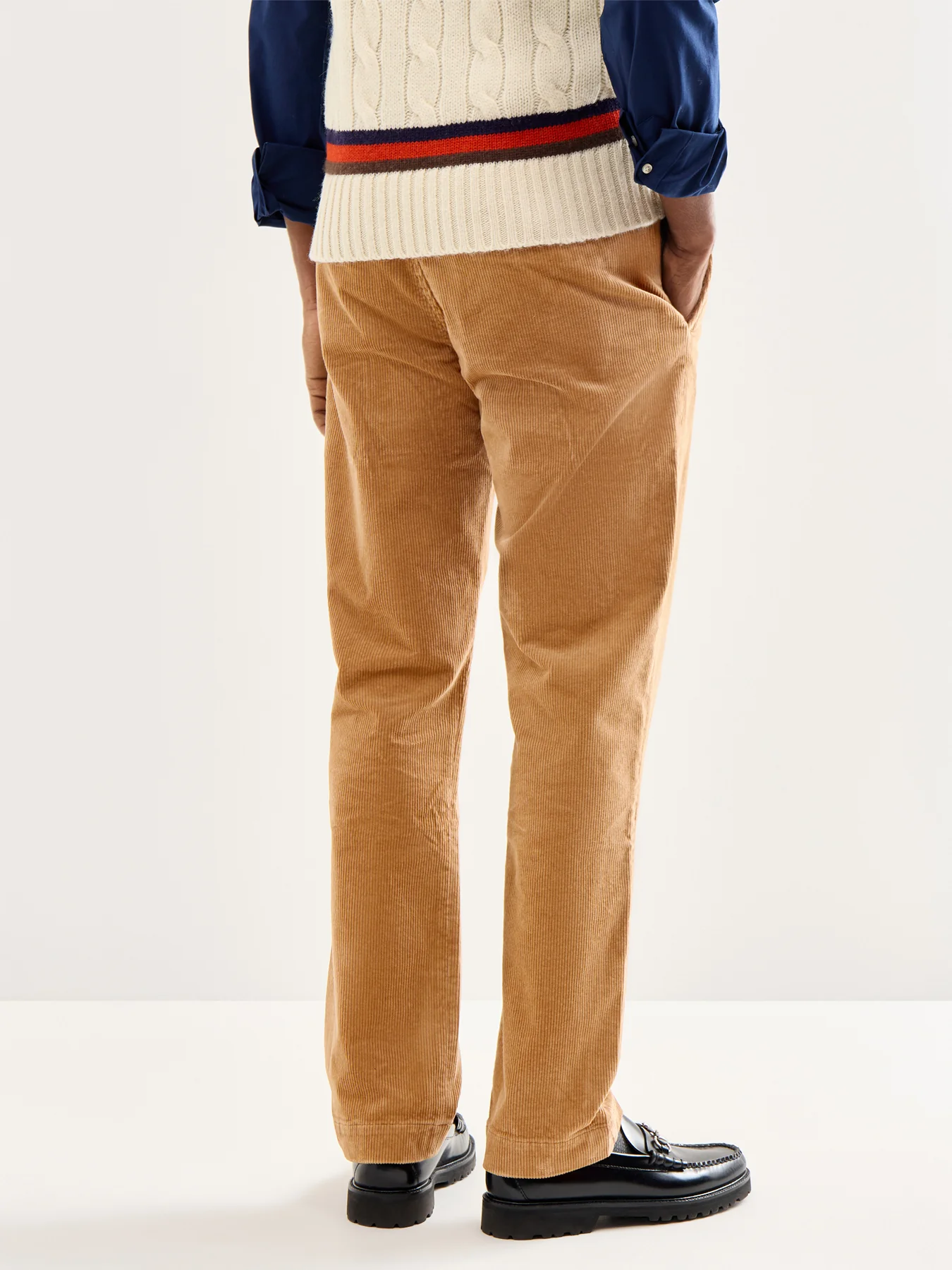 Bedford Cord Trousers Brown - Image 5