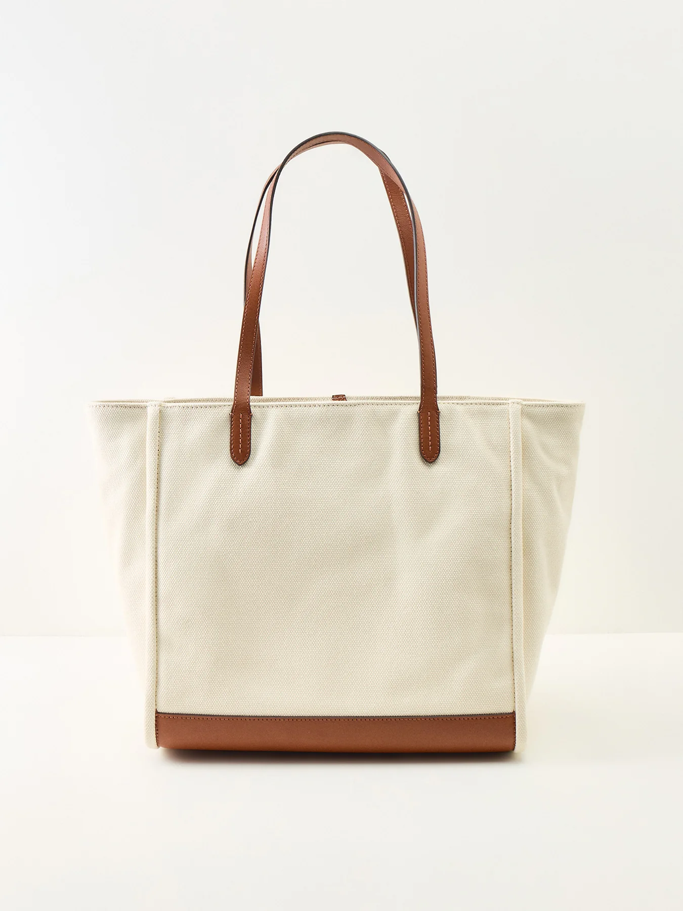 Cameryn Large Canvas Tote Bag Neutral - Image 3