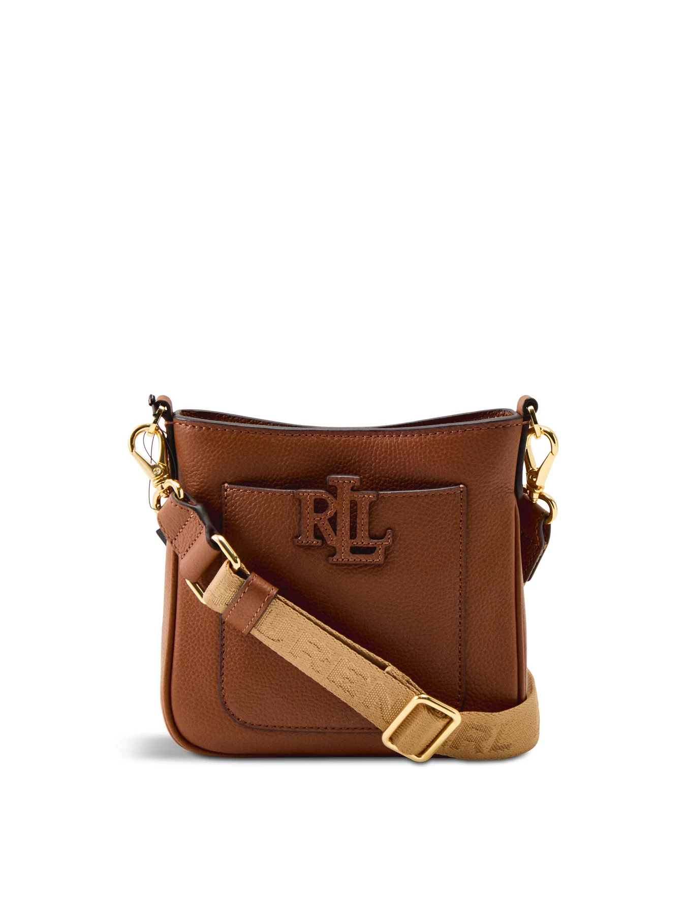 Cameryn Small Leather Crossbody Bag Tan