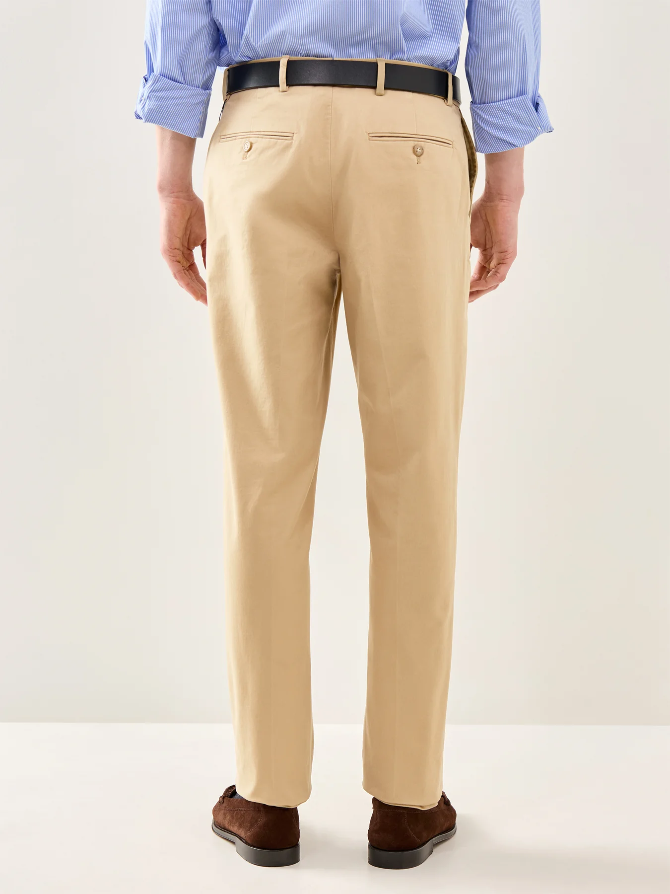 Chester Stretch Chino Suit Trouser Beige - Image 5