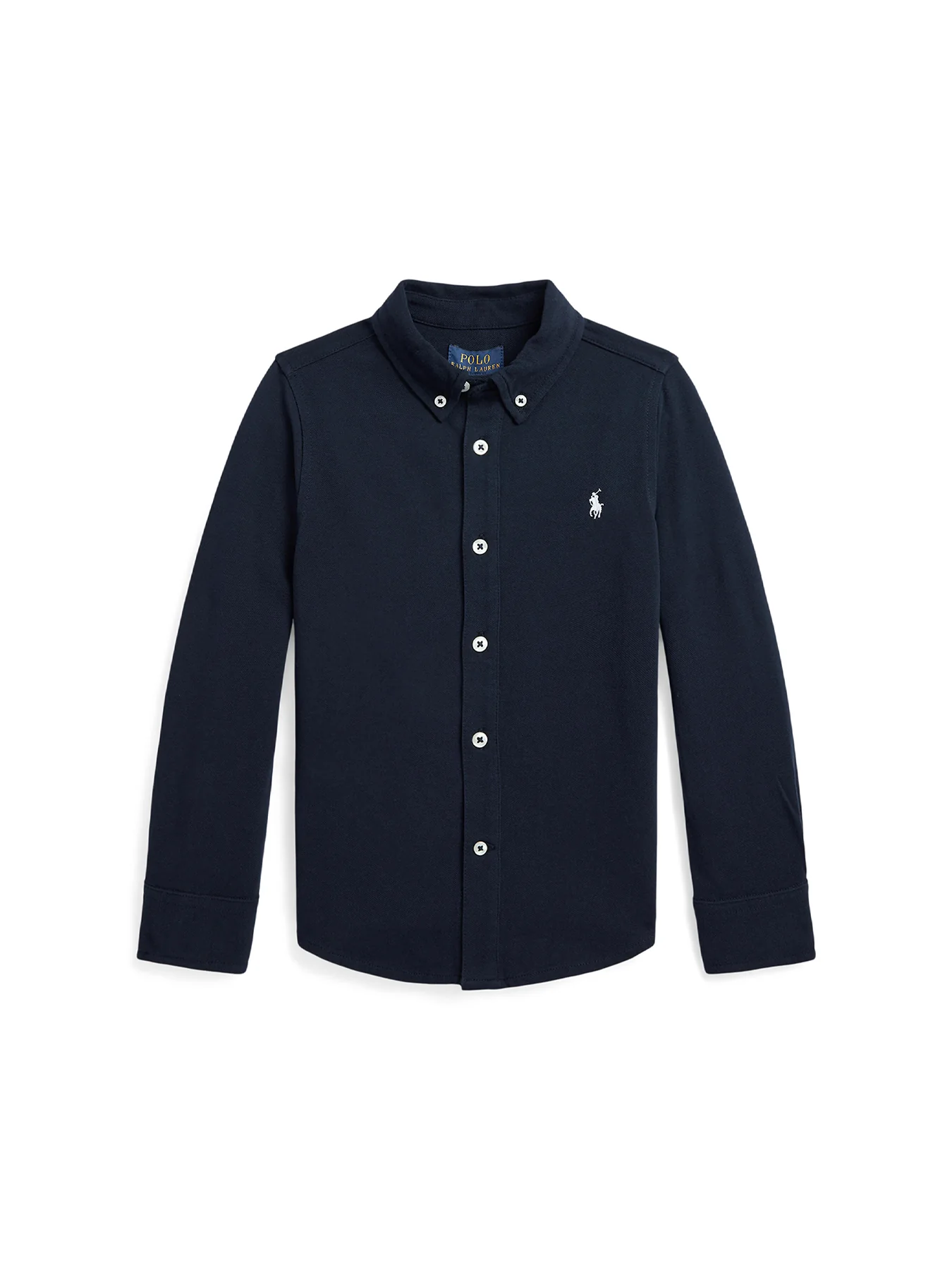 Kids' Featherweight Cotton Oxford Shirt Navy - Image 5