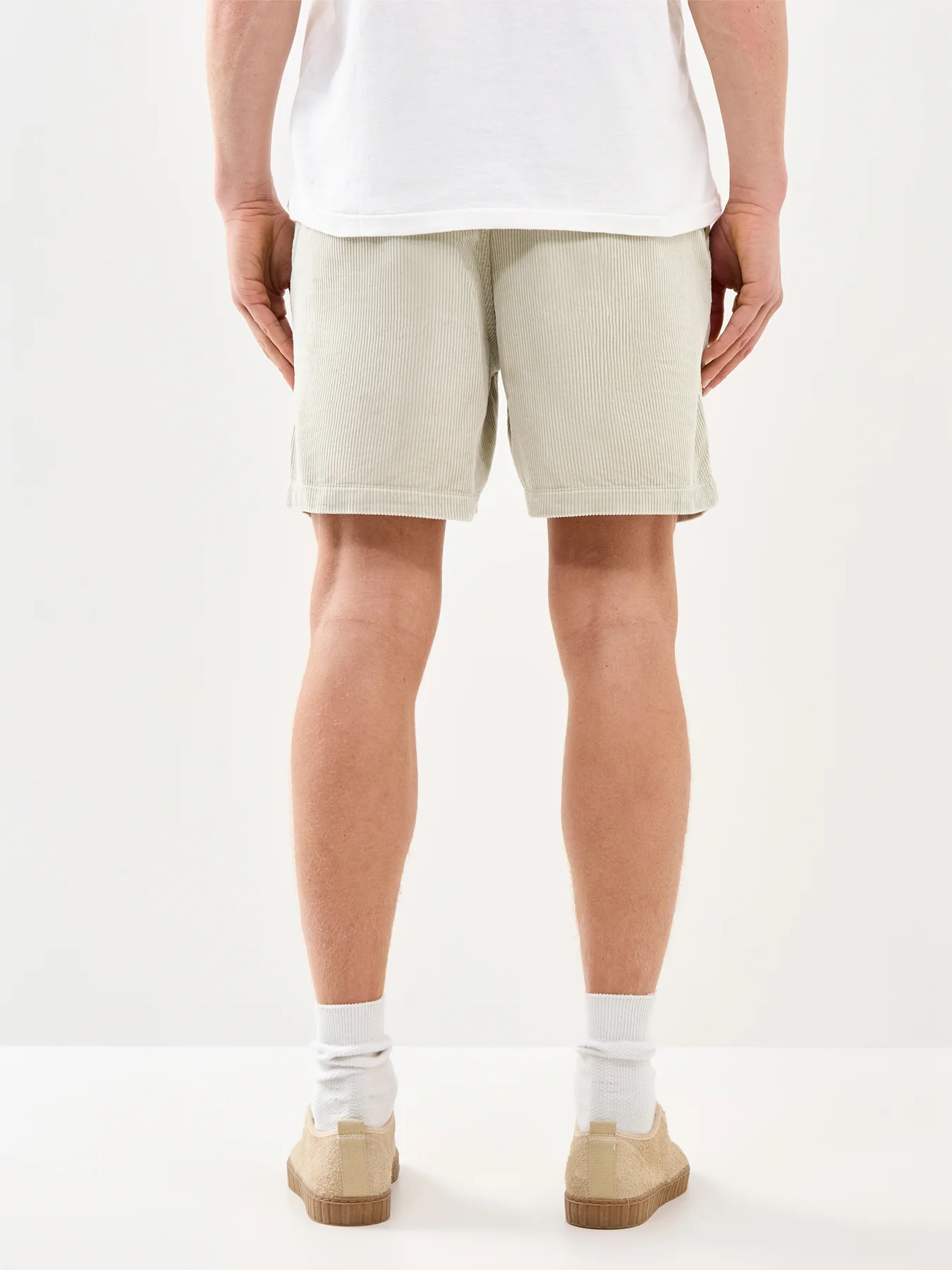 Corduroy Shorts Beige - Image 5