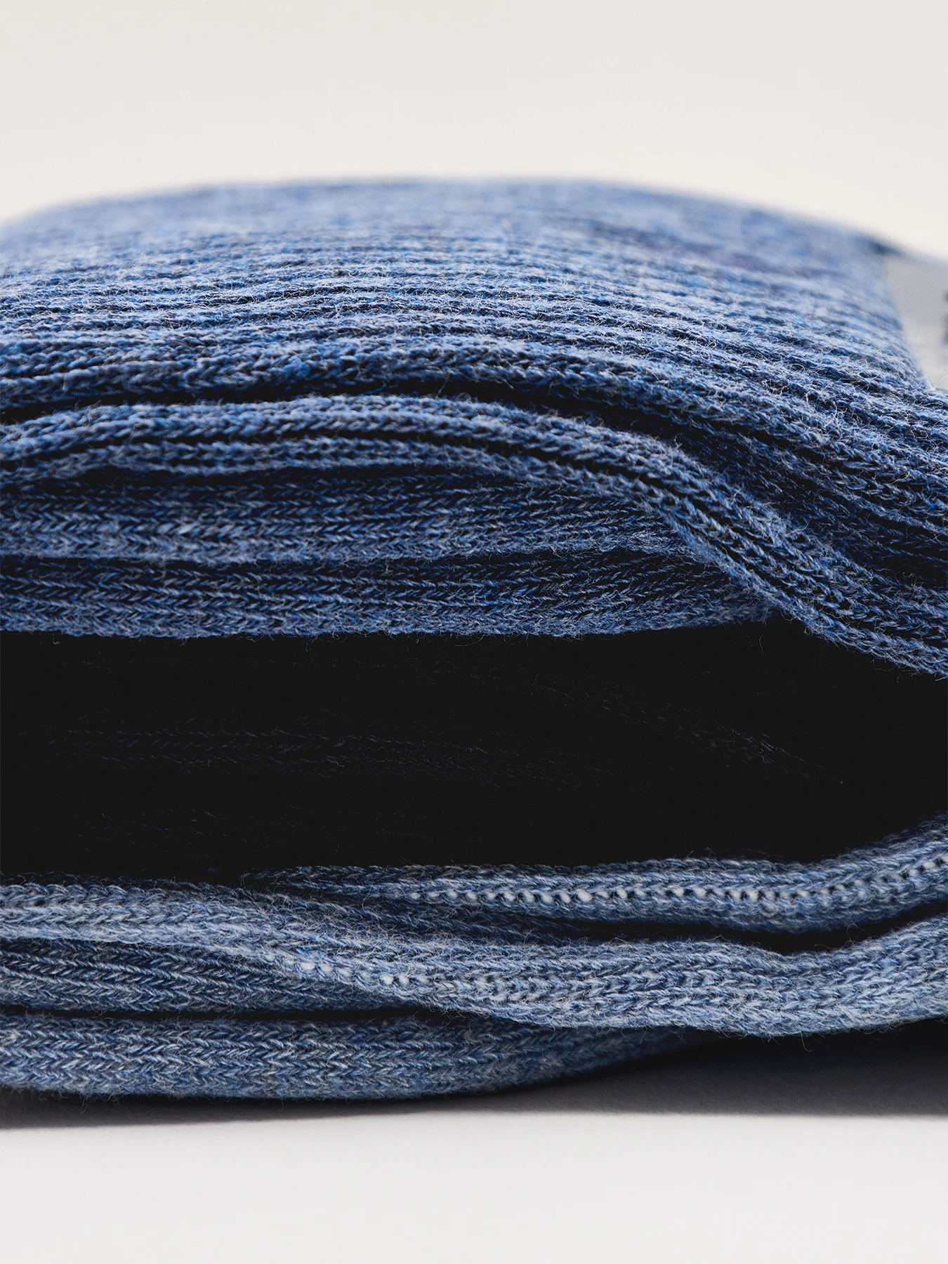 Three Pack Cotton Crew Socks Blue - Image 2