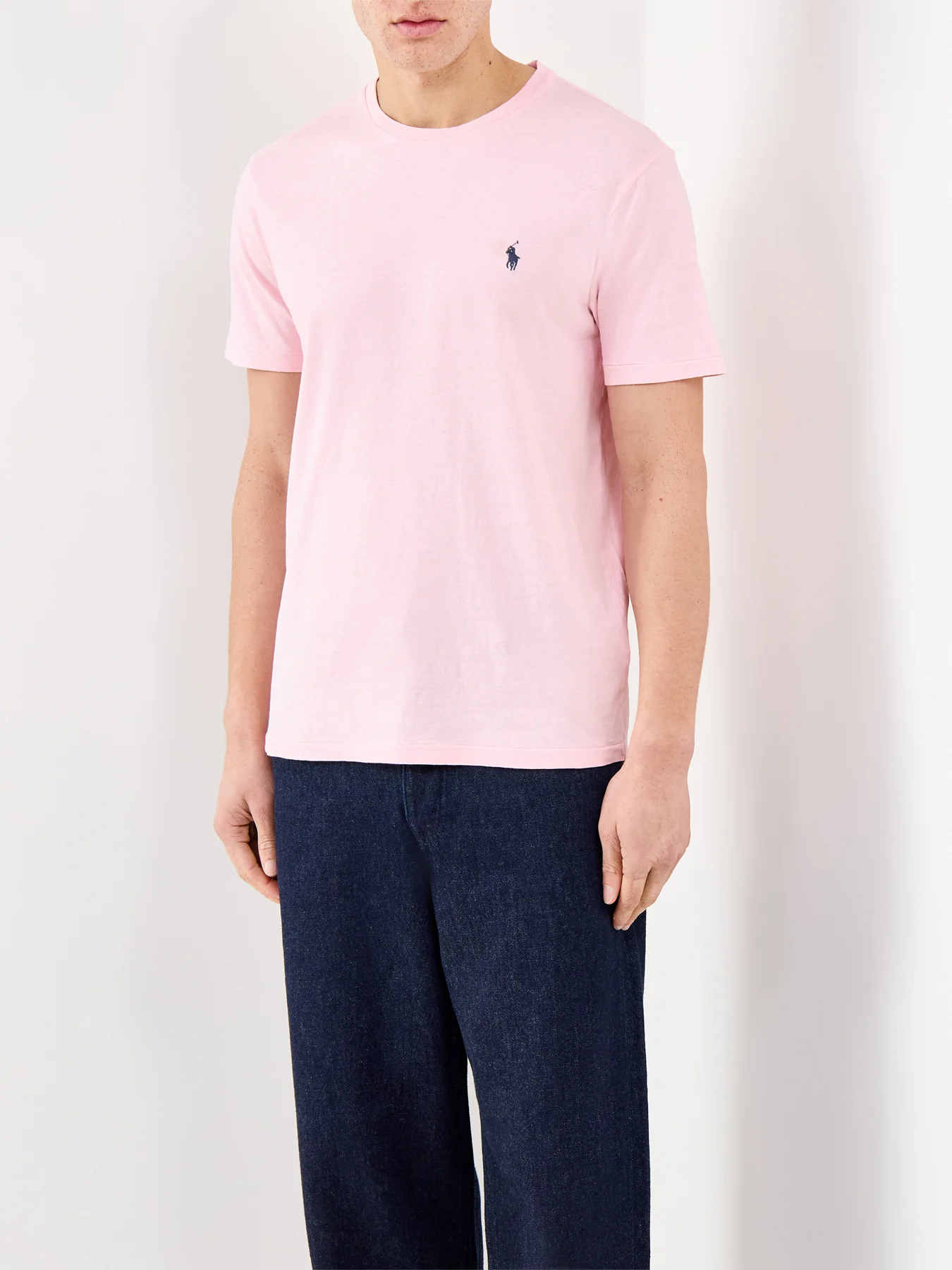 Cotton Linen Pocket T-Shirt Pink - Image 4