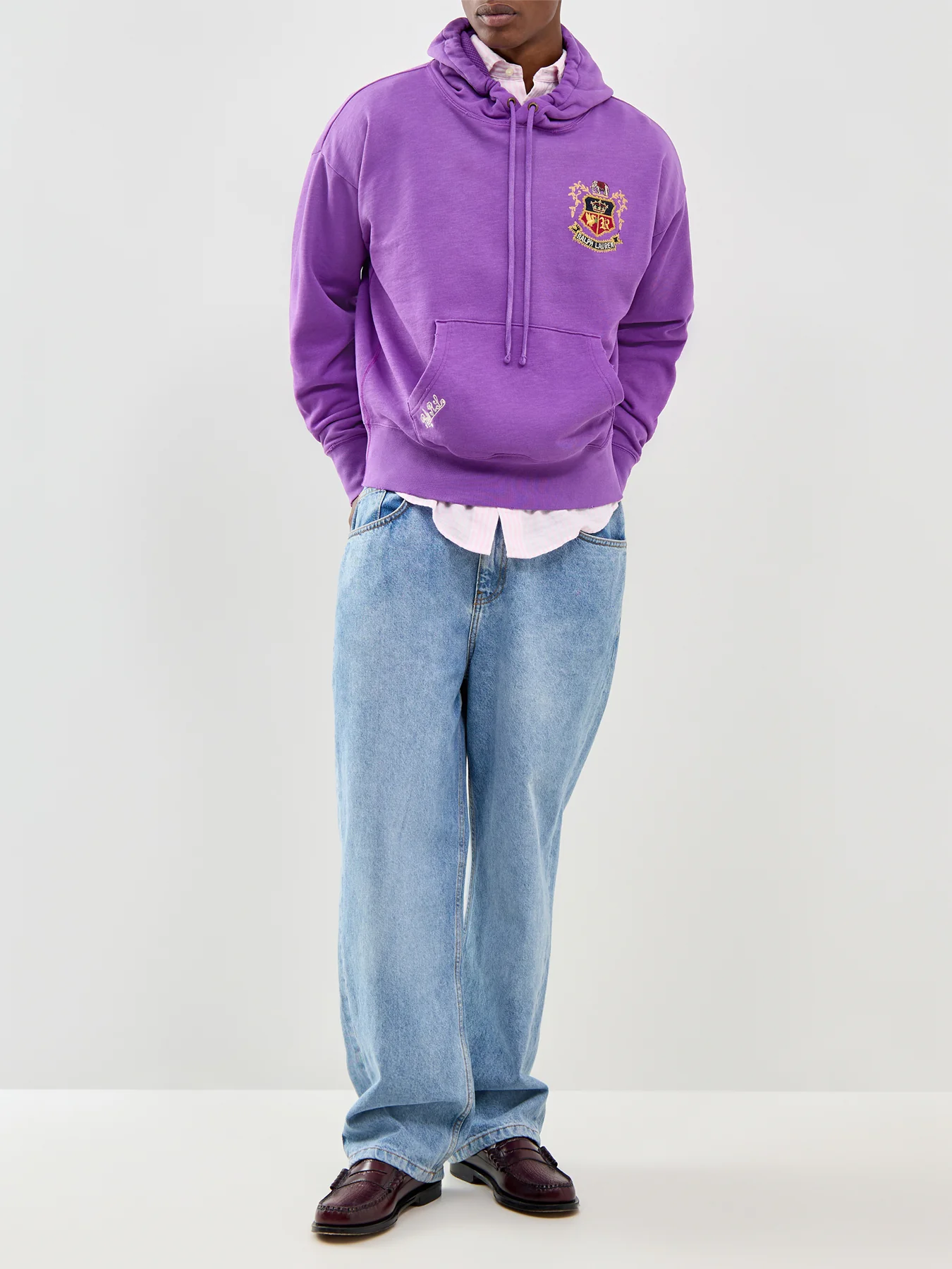 Crest Overhead Hoodie Purple - Image 2