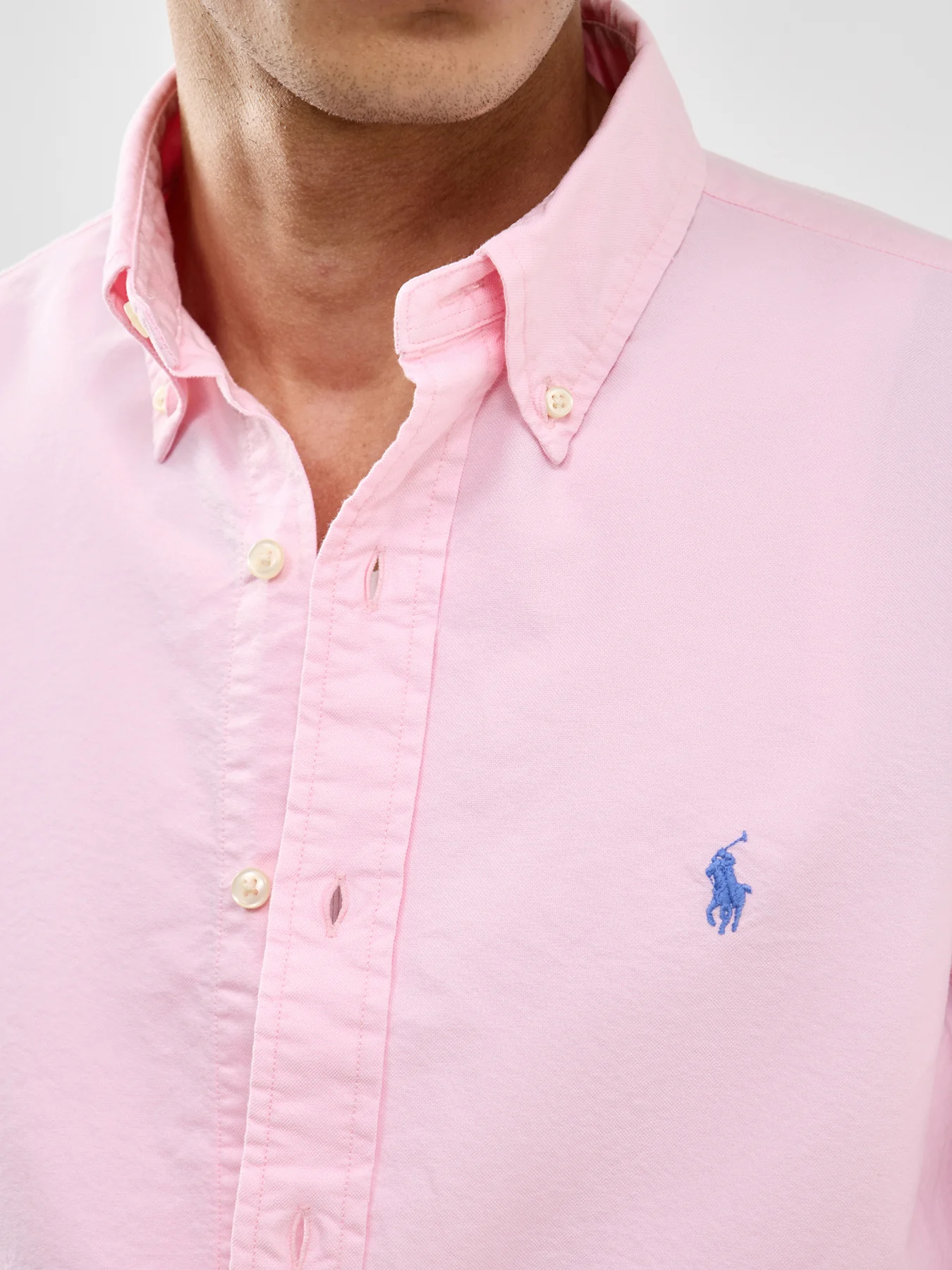 Custom Fit Oxford Shirt Pink - Image 3