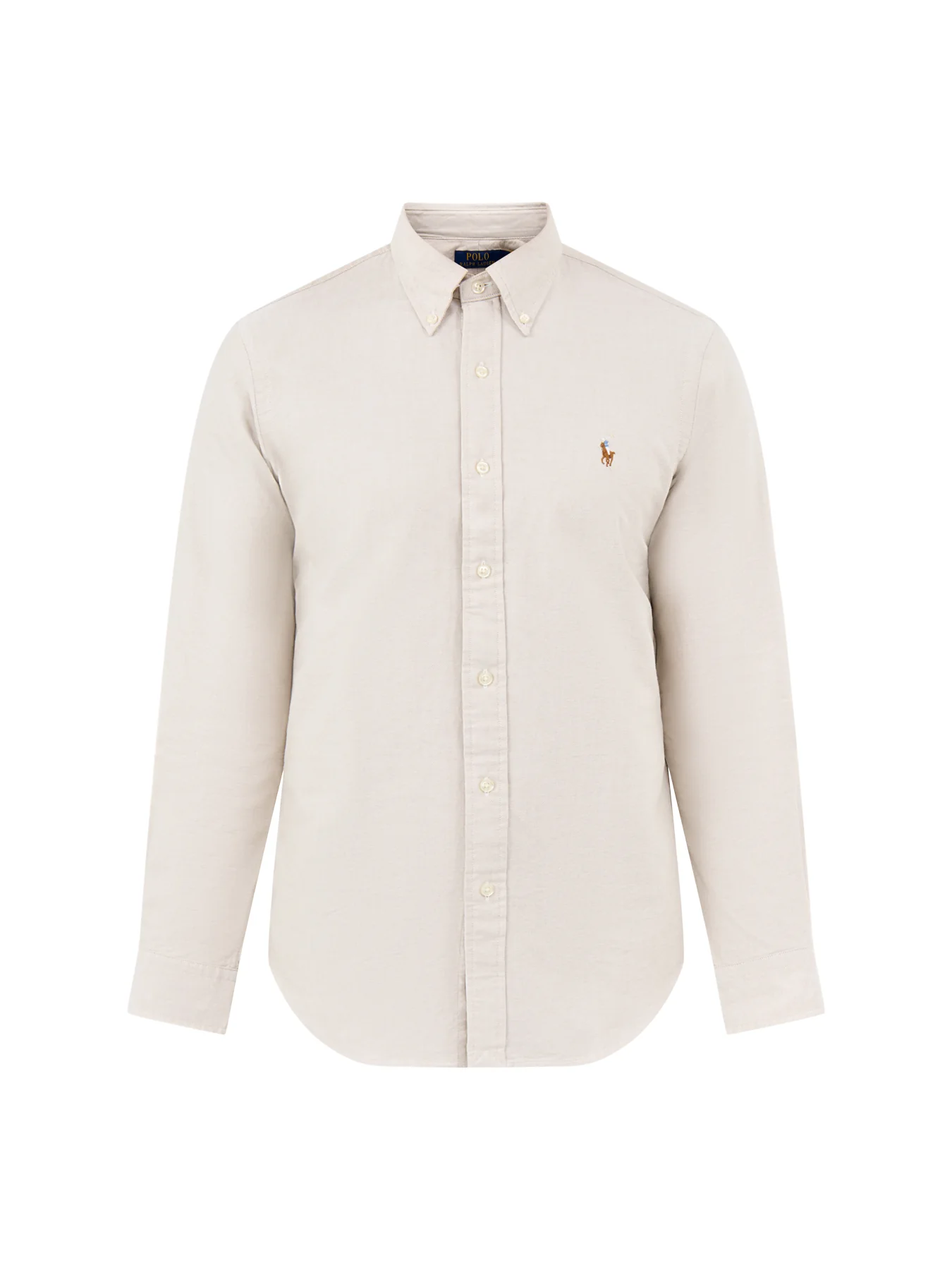 Custom Fit Oxford Shirt Beige