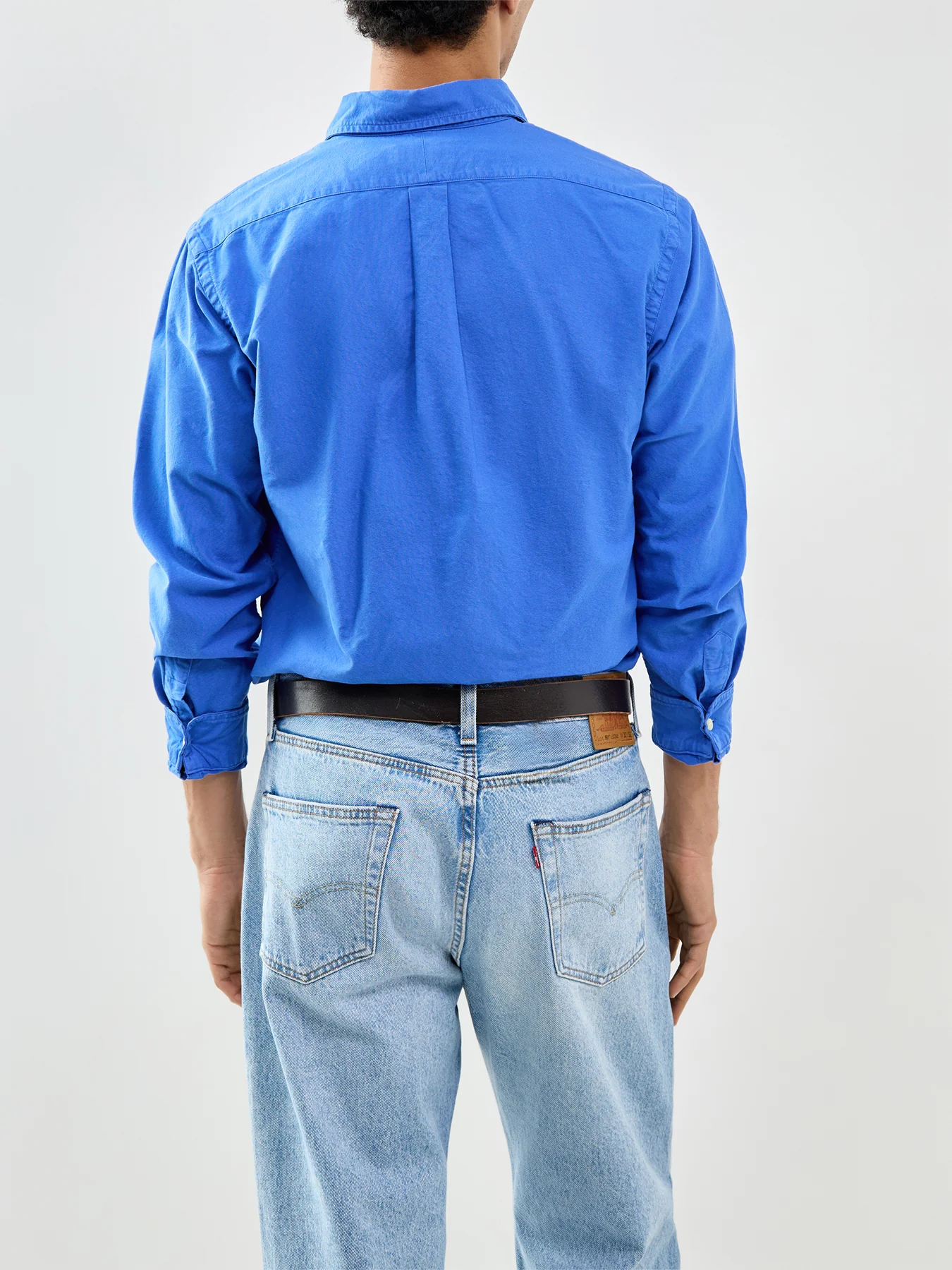 Custom Fit Oxford Shirt Blue - Image 5