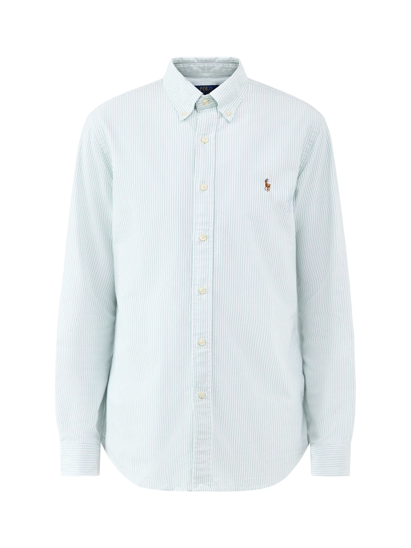 Custom Fit Oxford Stripe Shirt Green