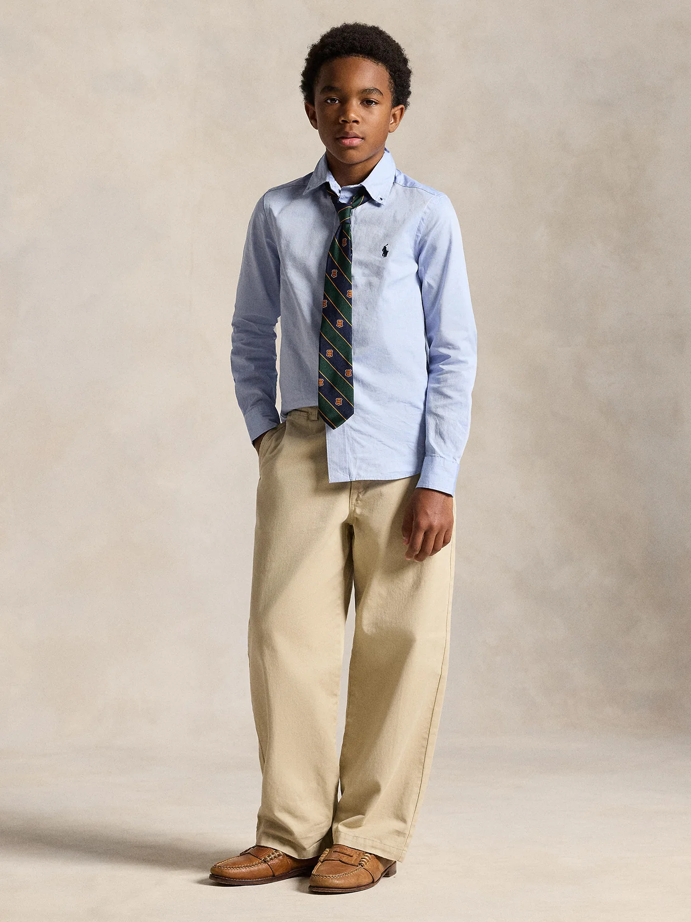 Kids’ Pinpoint Oxford Shirt - Image 5