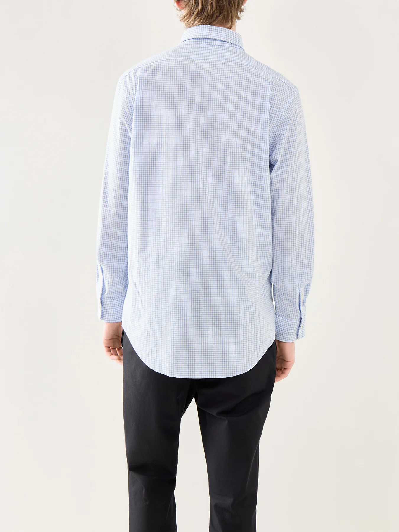 Custom Fit Stretch Poplin Tattersall Check Shirt - Image 5