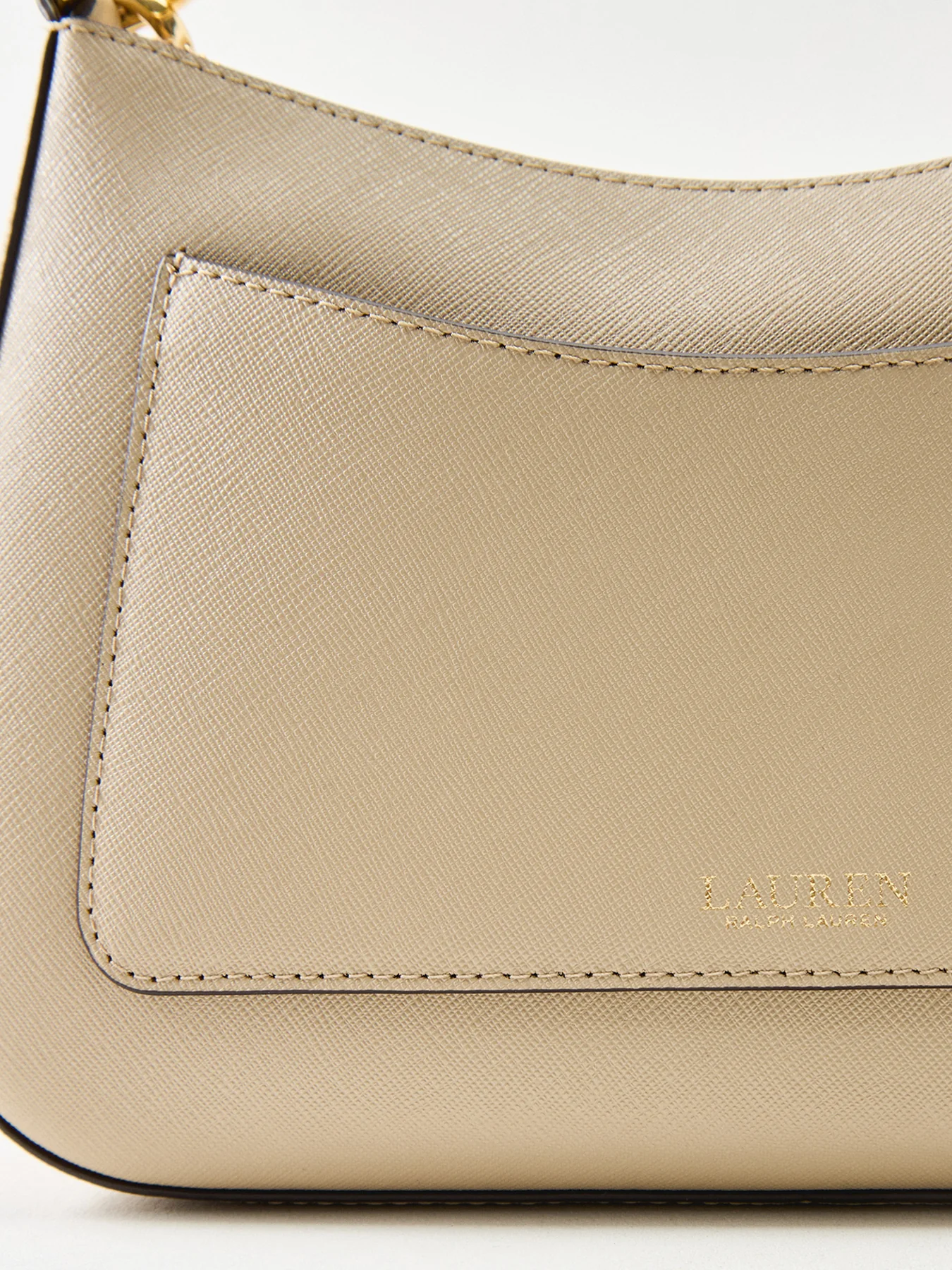 Danni 26 Medium Shoulder Bag Beige - Image 5