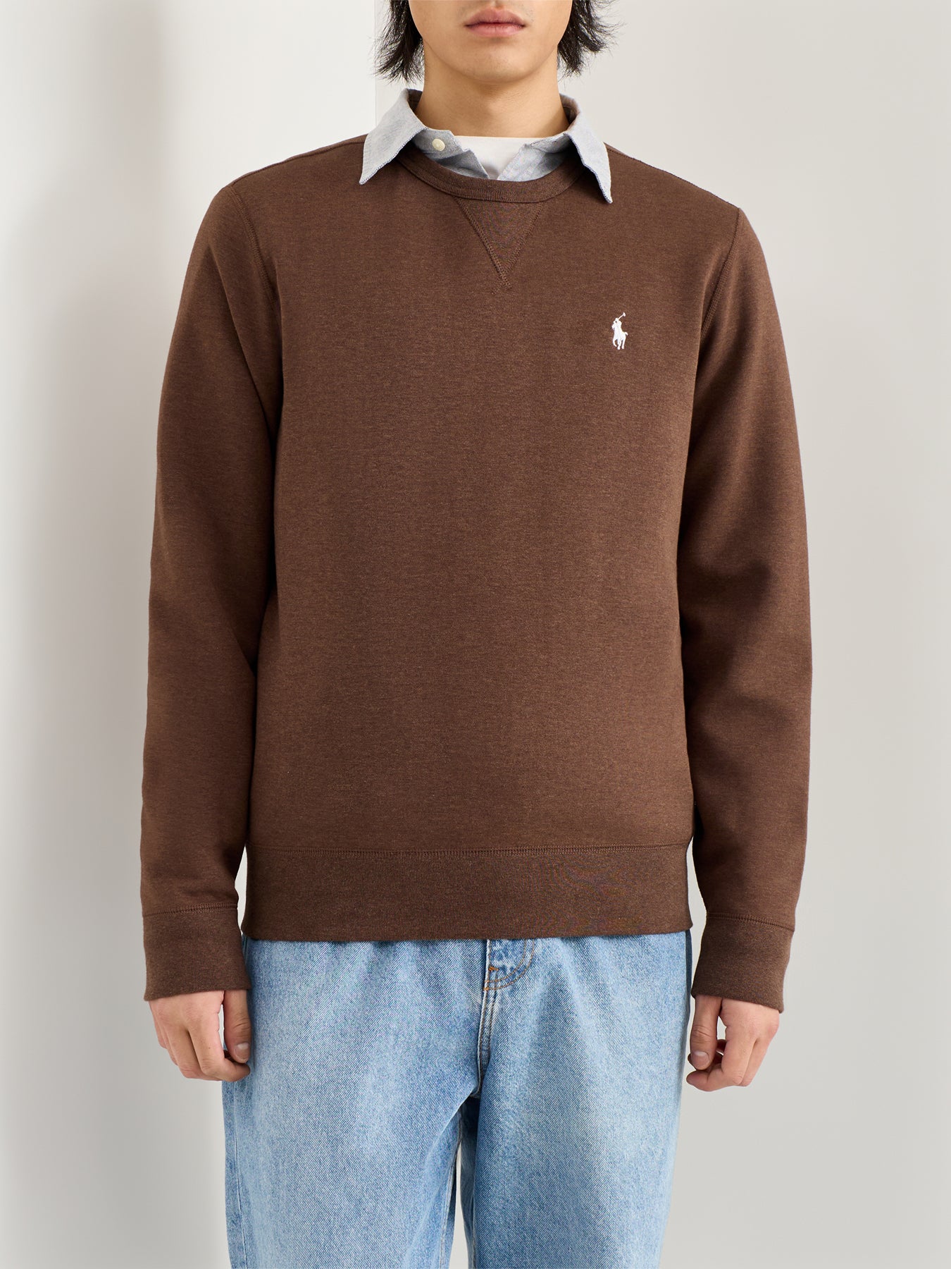 Double Knit Crew Sweat Brown - Image 4