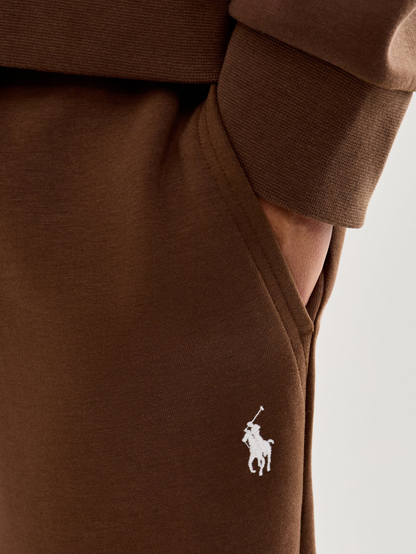 Double Knit Joggers Brown - Image 3