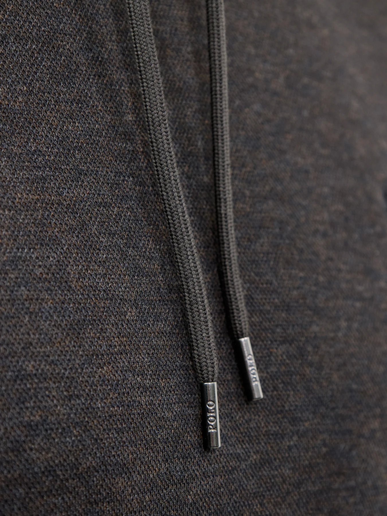 Double Knit Pullover Hoodie Grey - Image 3