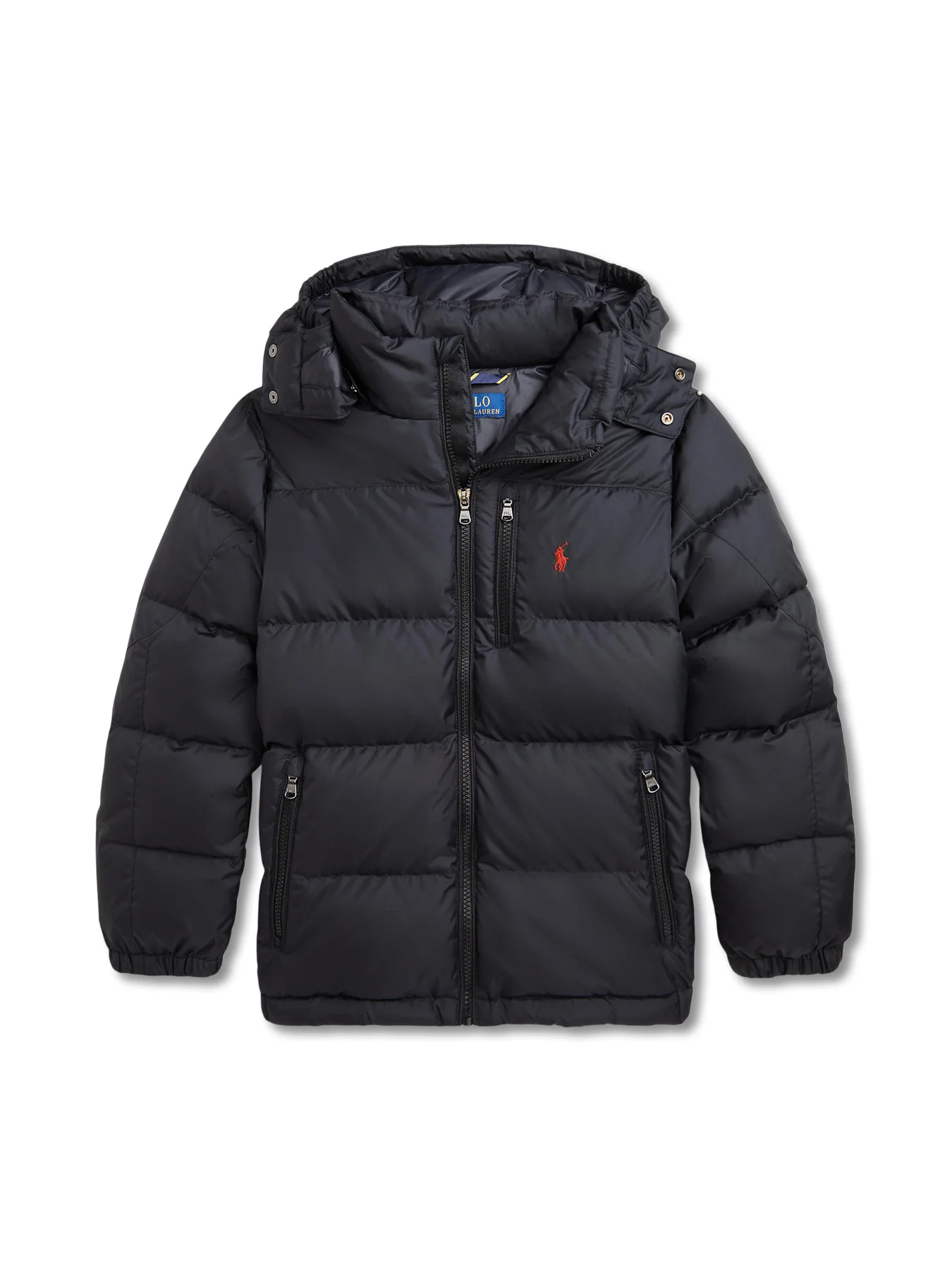 Boys Black Hooded Jacket - Image 5