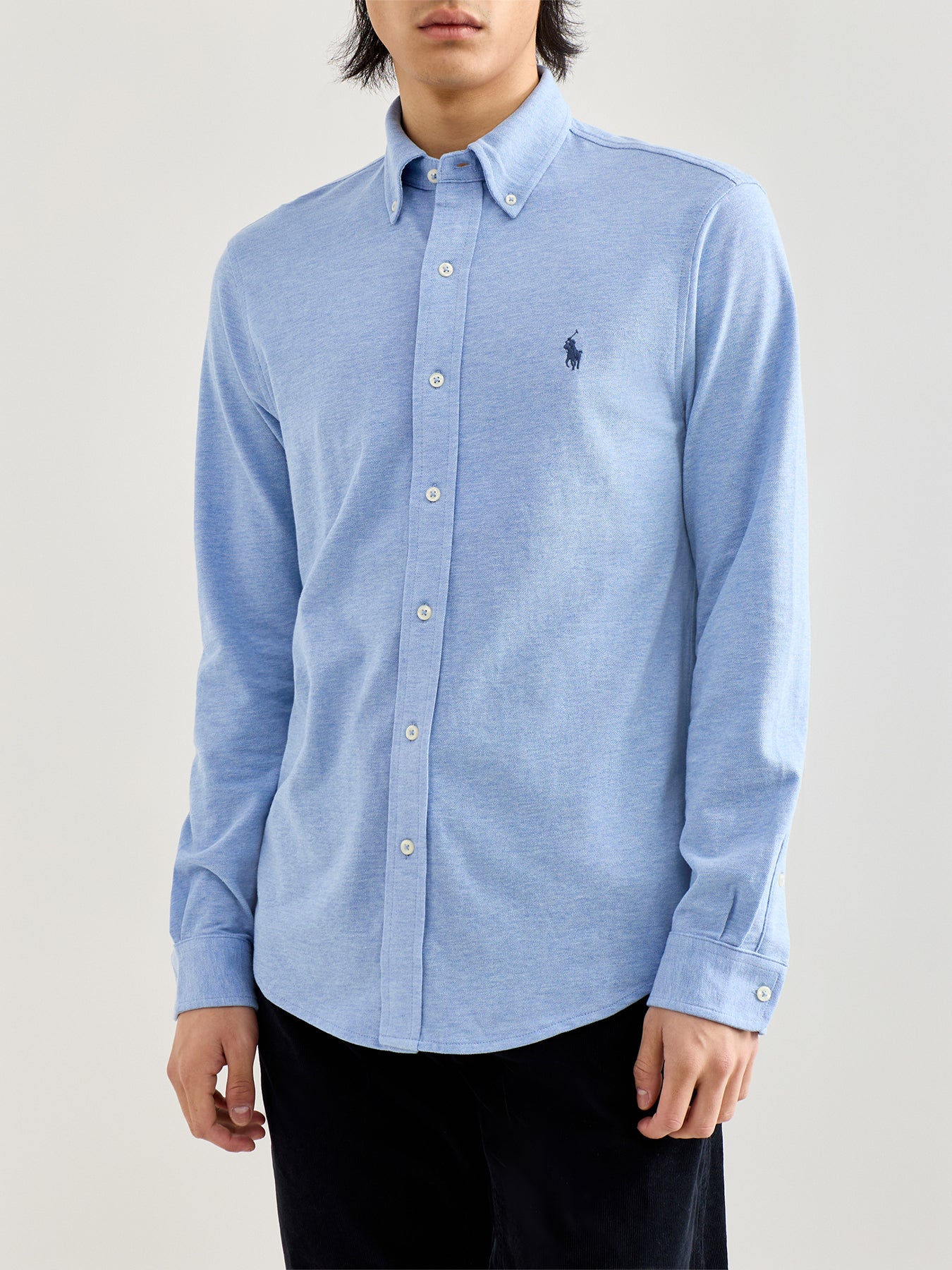 Featherweight Button-Down Collar Shirt Blue - Image 4