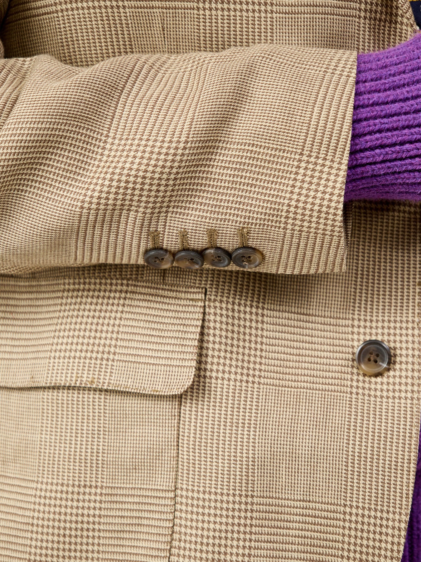 Glenplaid Blazer Brown - Image 3