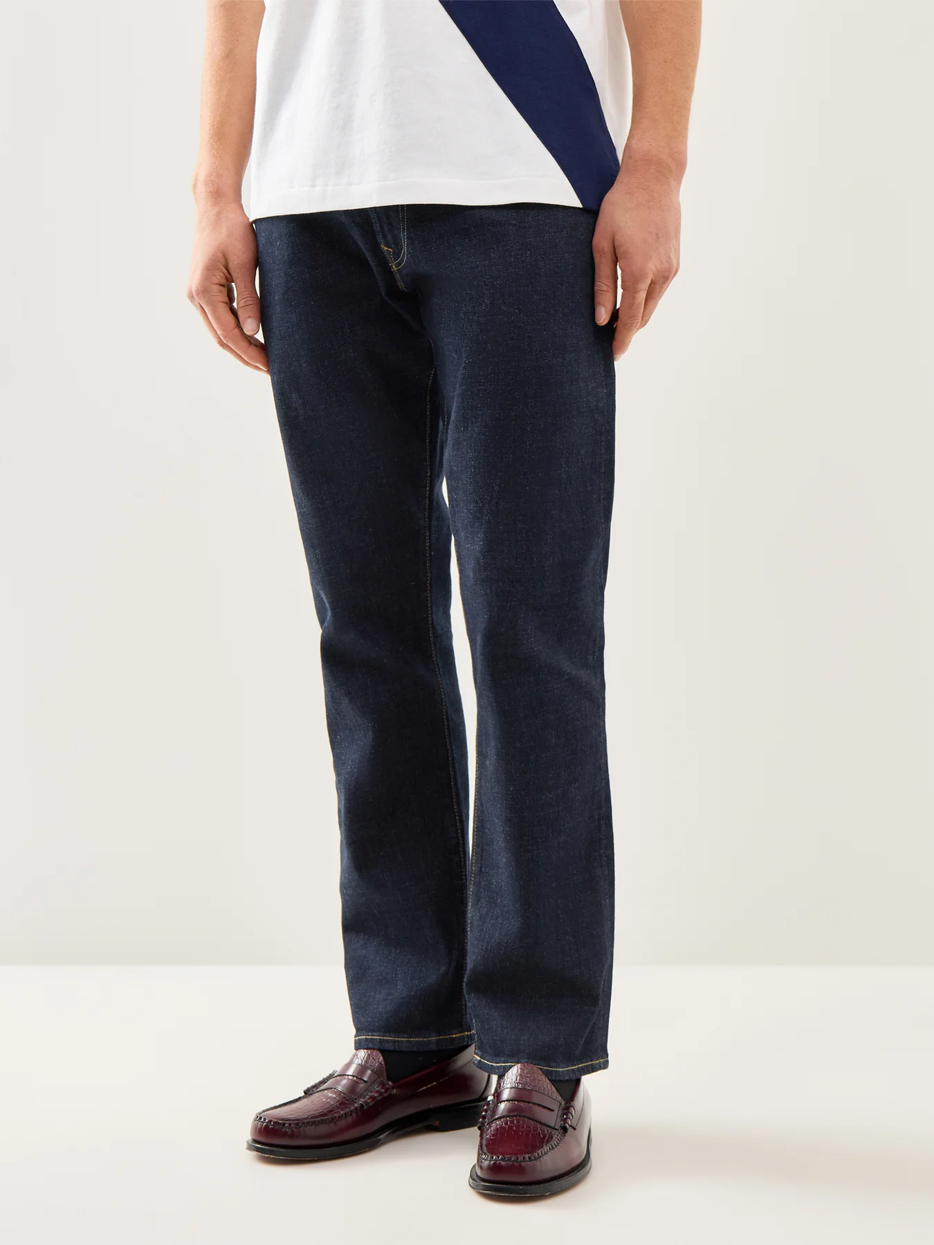 Hampton Straight Fit Jeans Navy - Image 4