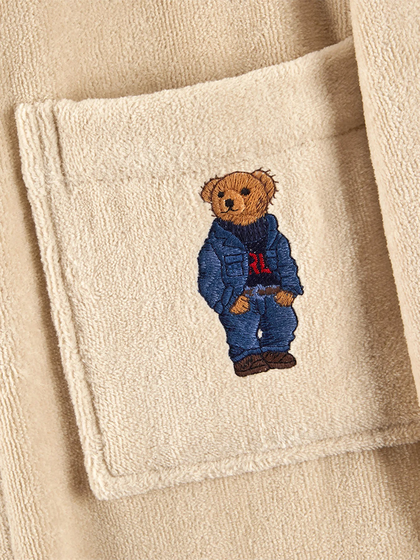 Denim Bear Pale Oak Bathrobe - Image 3