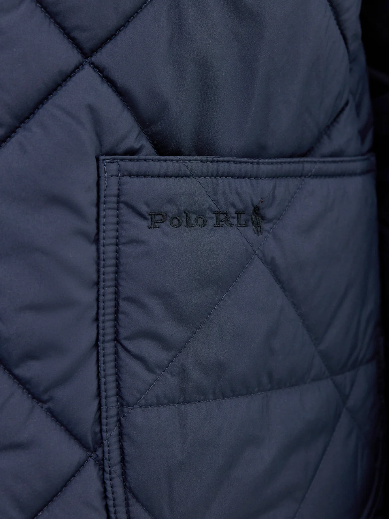 Insulated Quilted Jacket Navy - Image 3