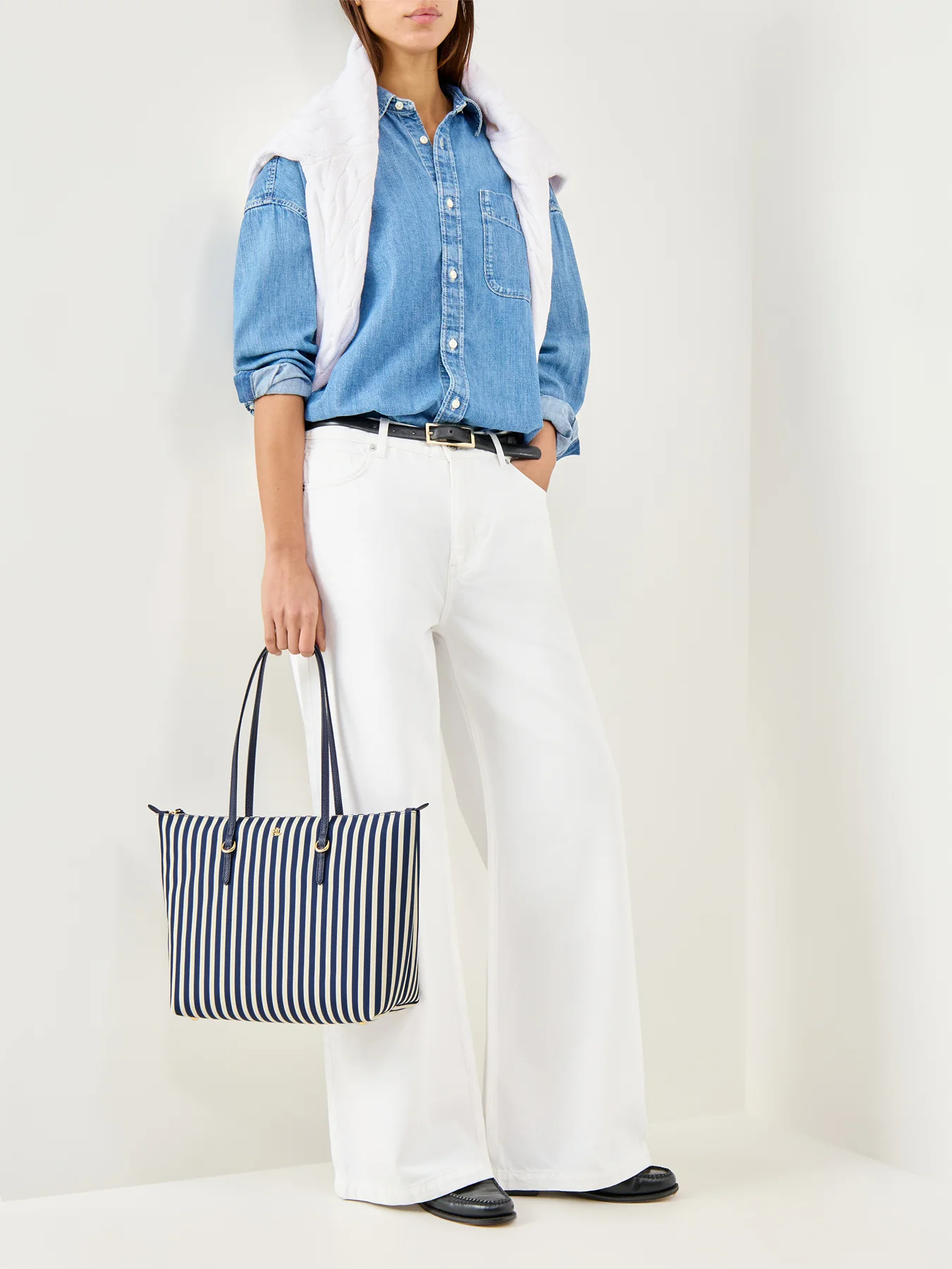 Keaton 26 Medium Tote Bag Blue - Image 2