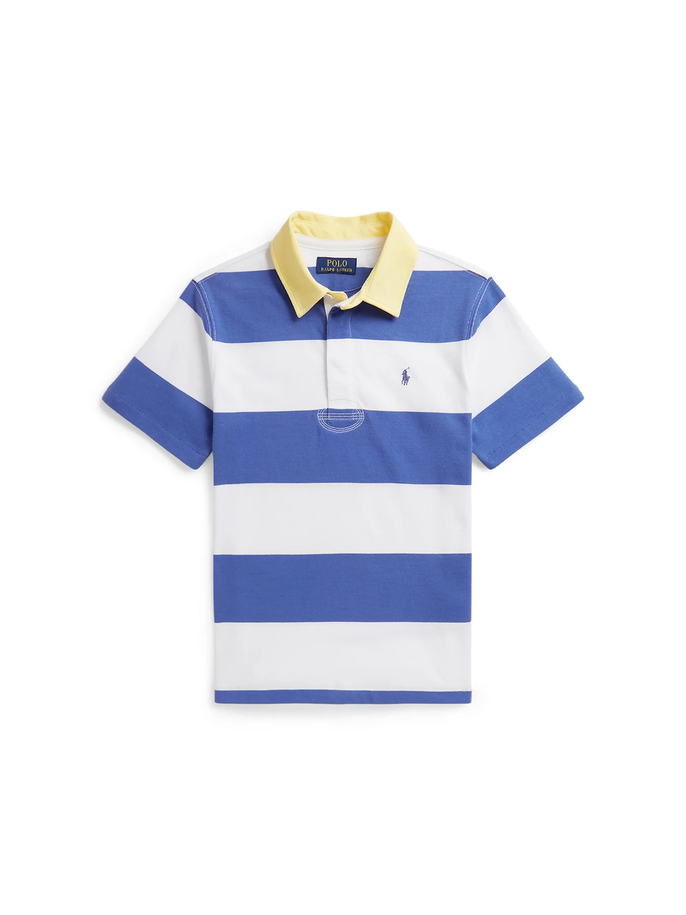 Kids' Knit Rugby Pullover White - Image 5