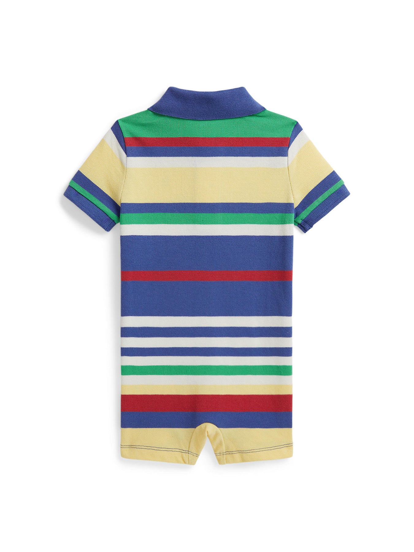 Baby Knit Shortall Blue Print - Image 2