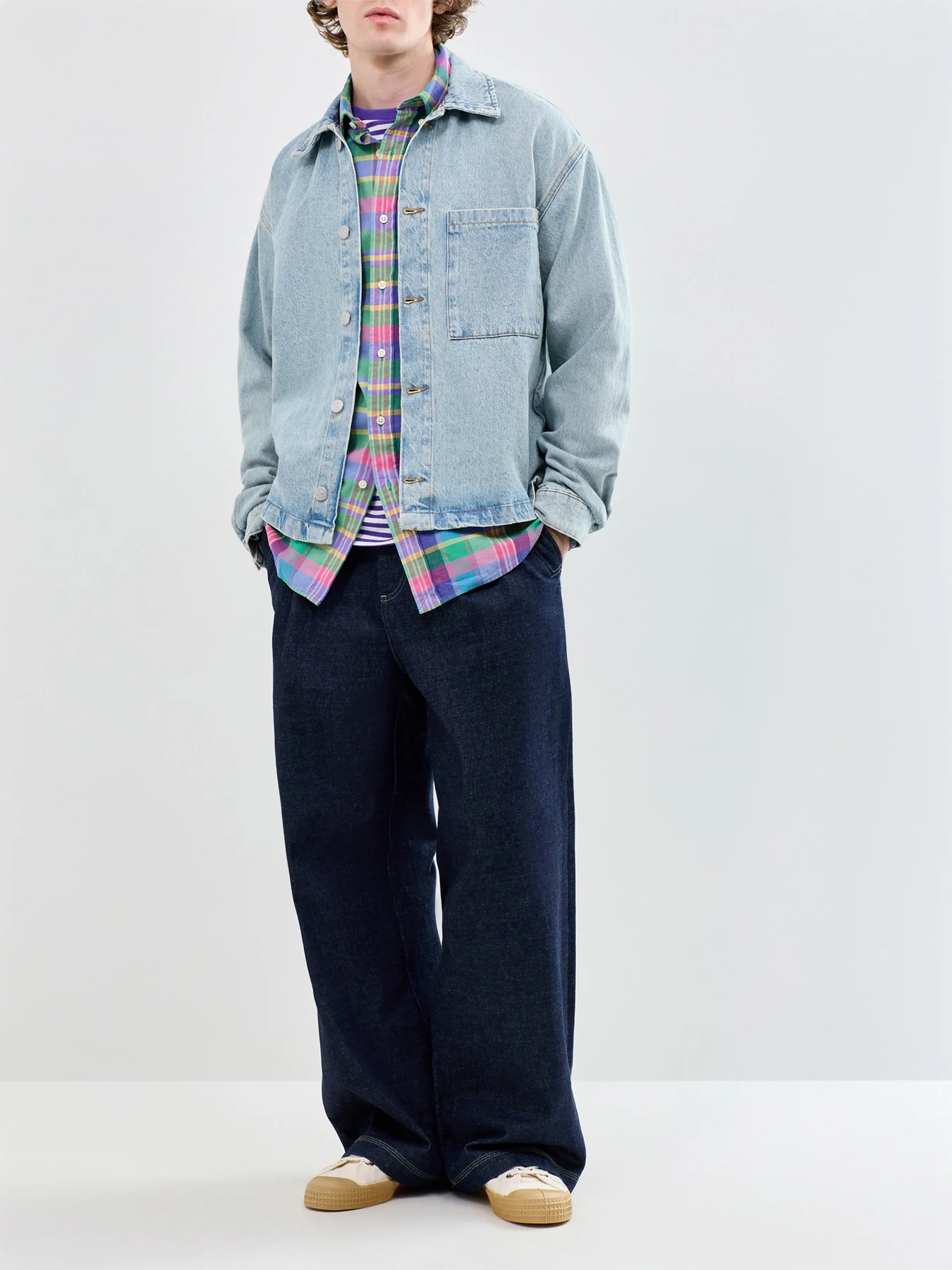 Lightweight Check Shirt Green - Image 2