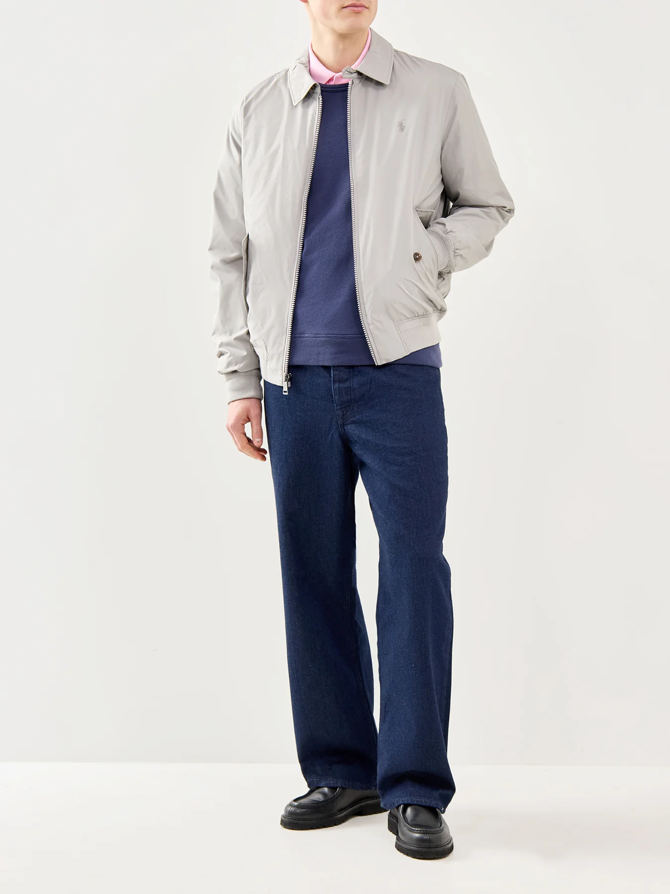 Packable Lightweight Windbreaker Grey Fog - Image 2