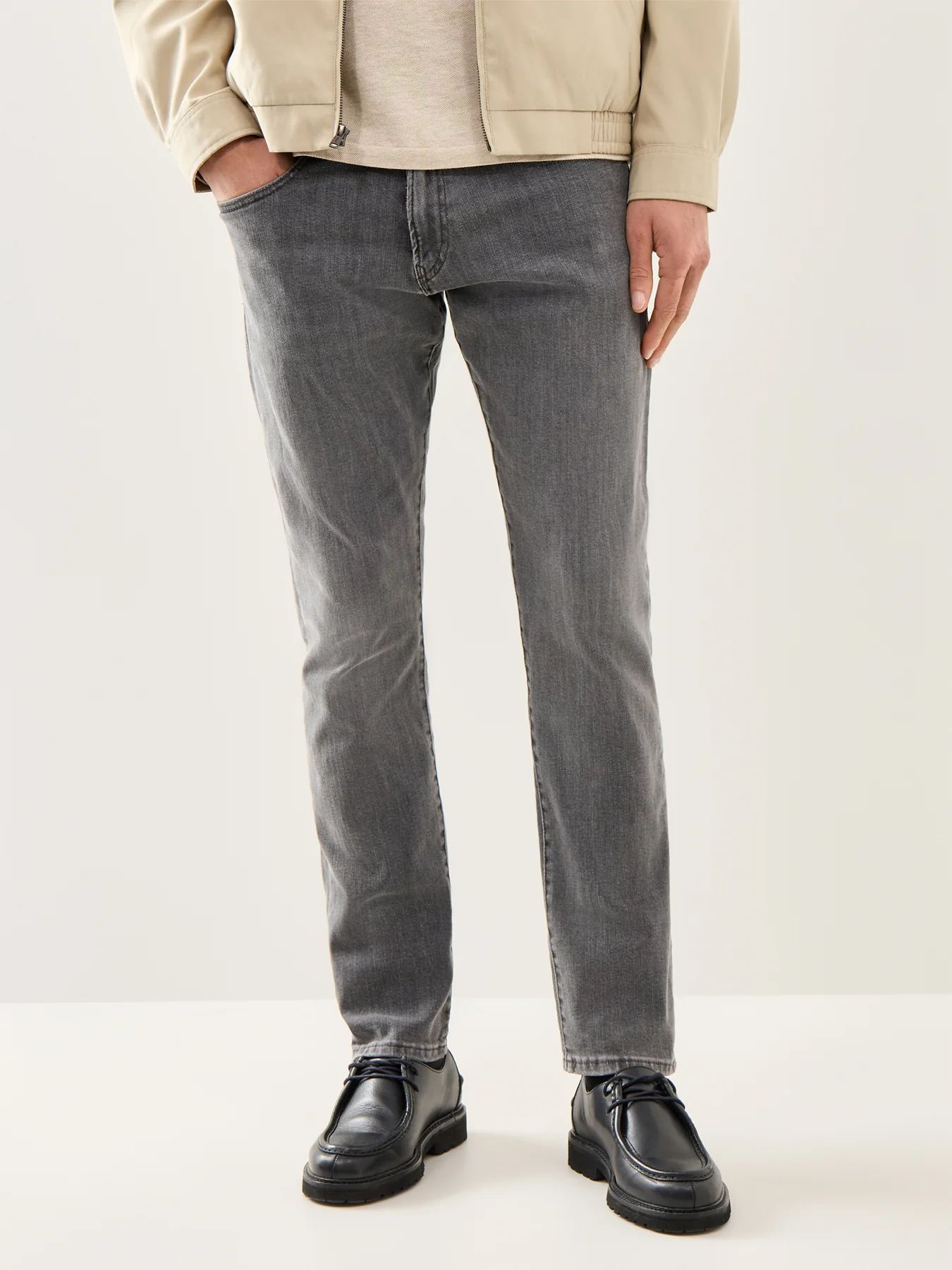 Parkside Straight Fit Jeans Grey - Image 4