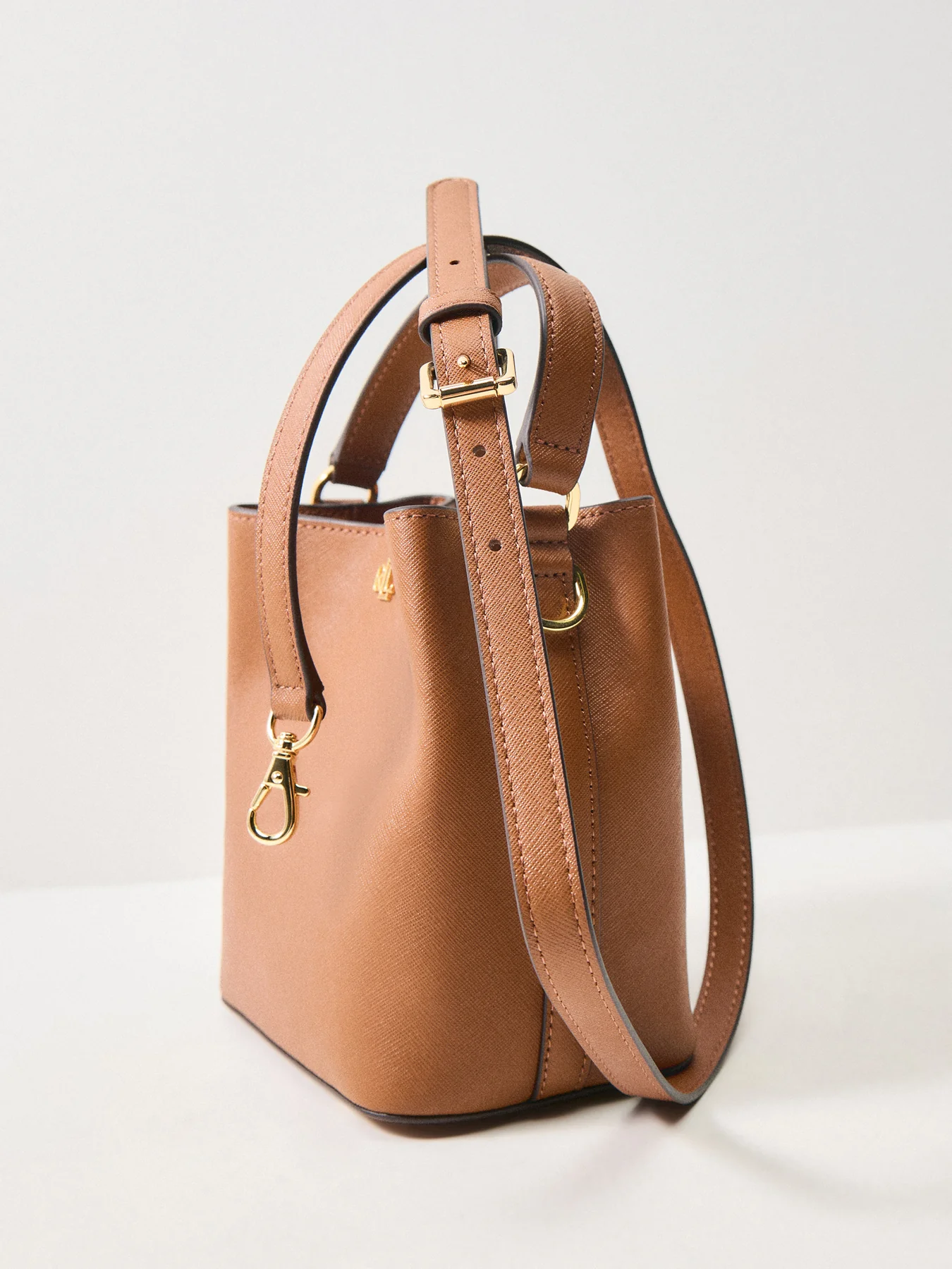 Reese Small Bucket Bag Tan - Image 5