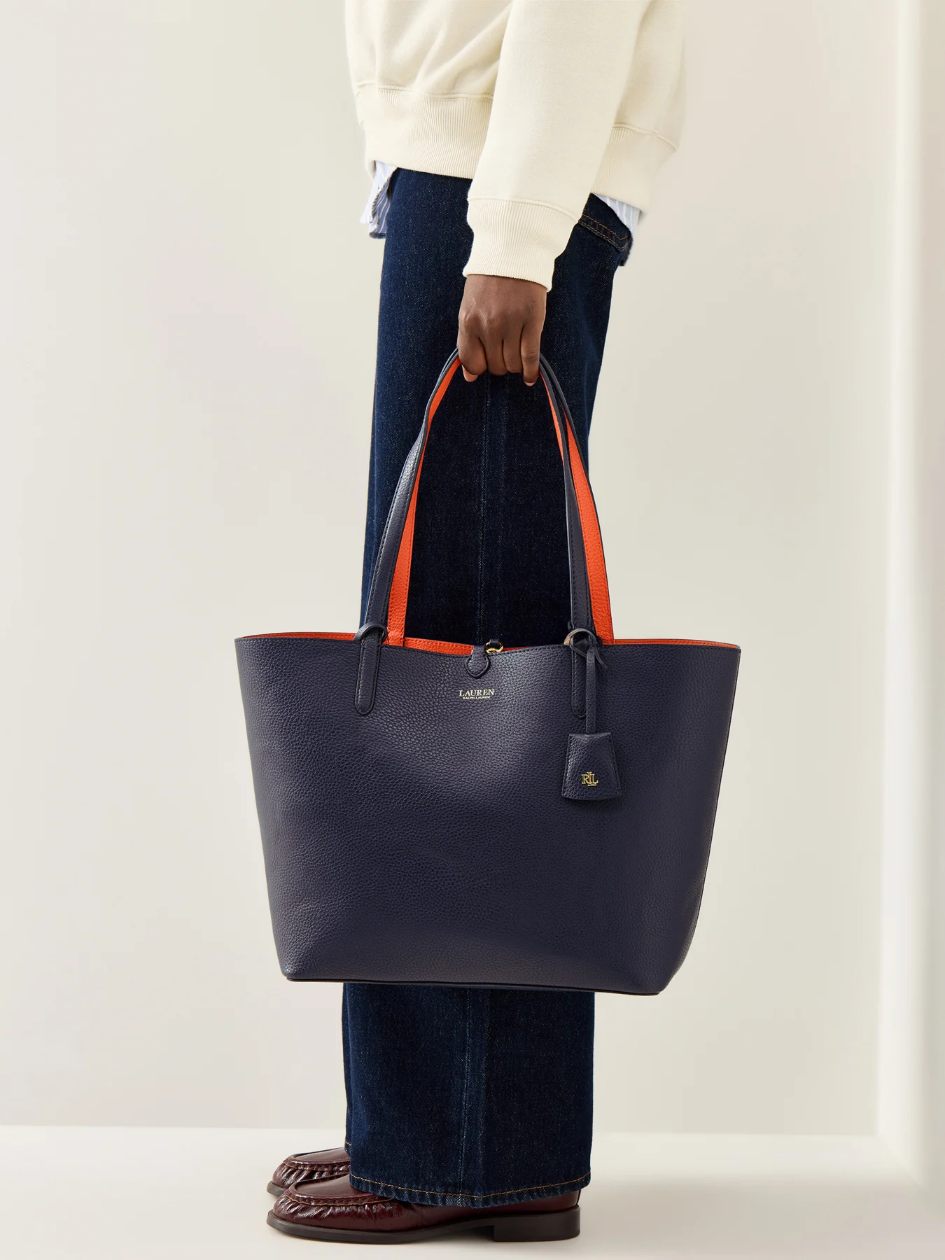 Reversible Medium Tote Blue - Image 2