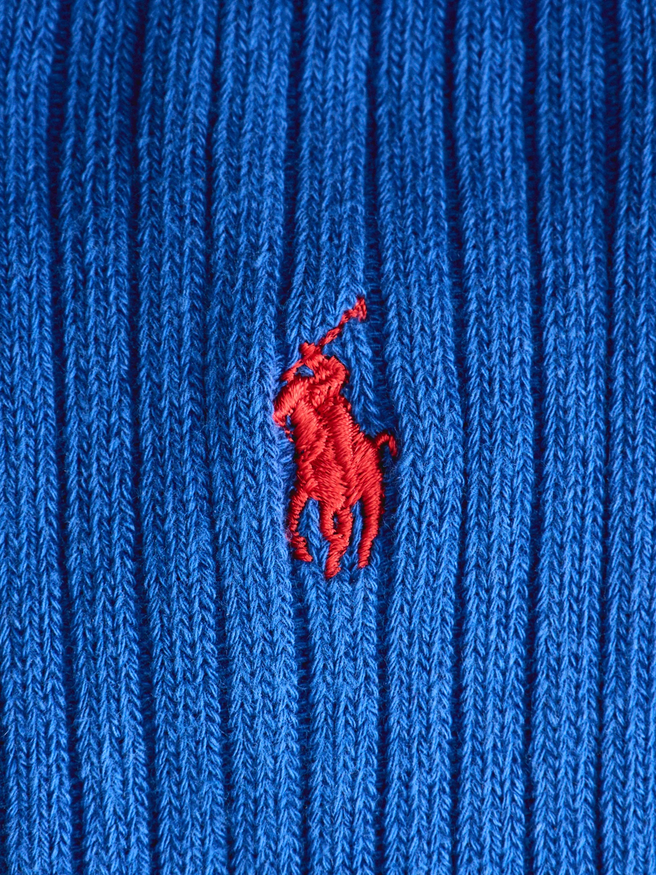 Ribbed Crew Socks Blue - Image 2