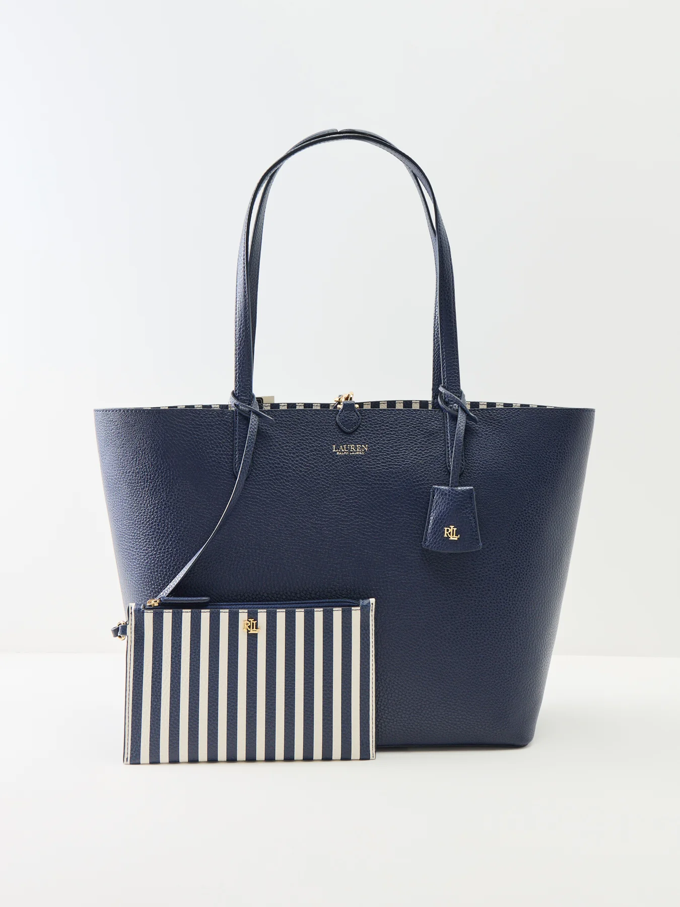 Reversible Medium Tote Bag Navy - Image 3