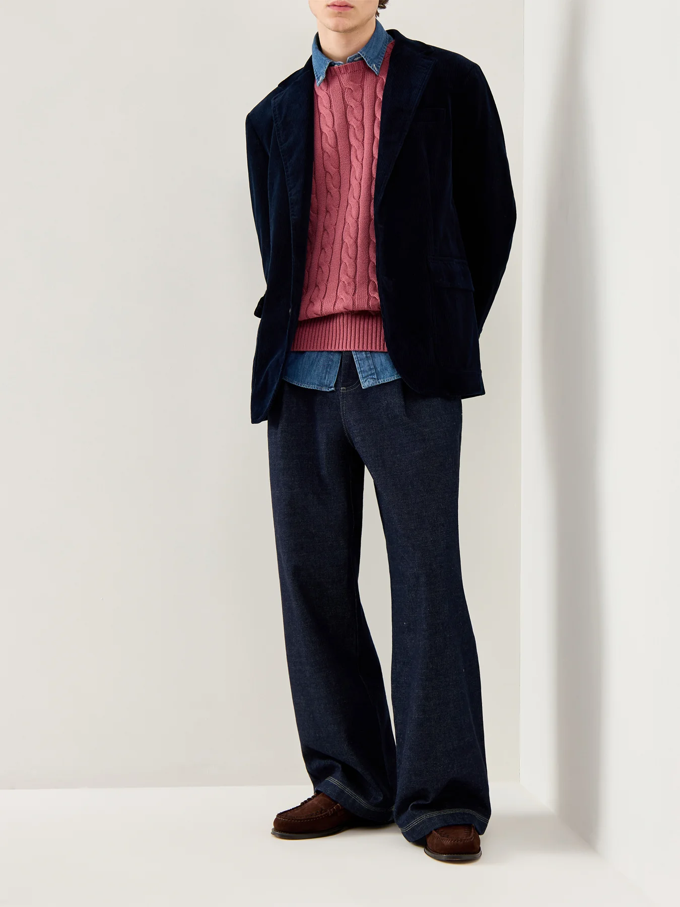Single Brest Cord Blazer - Image 2