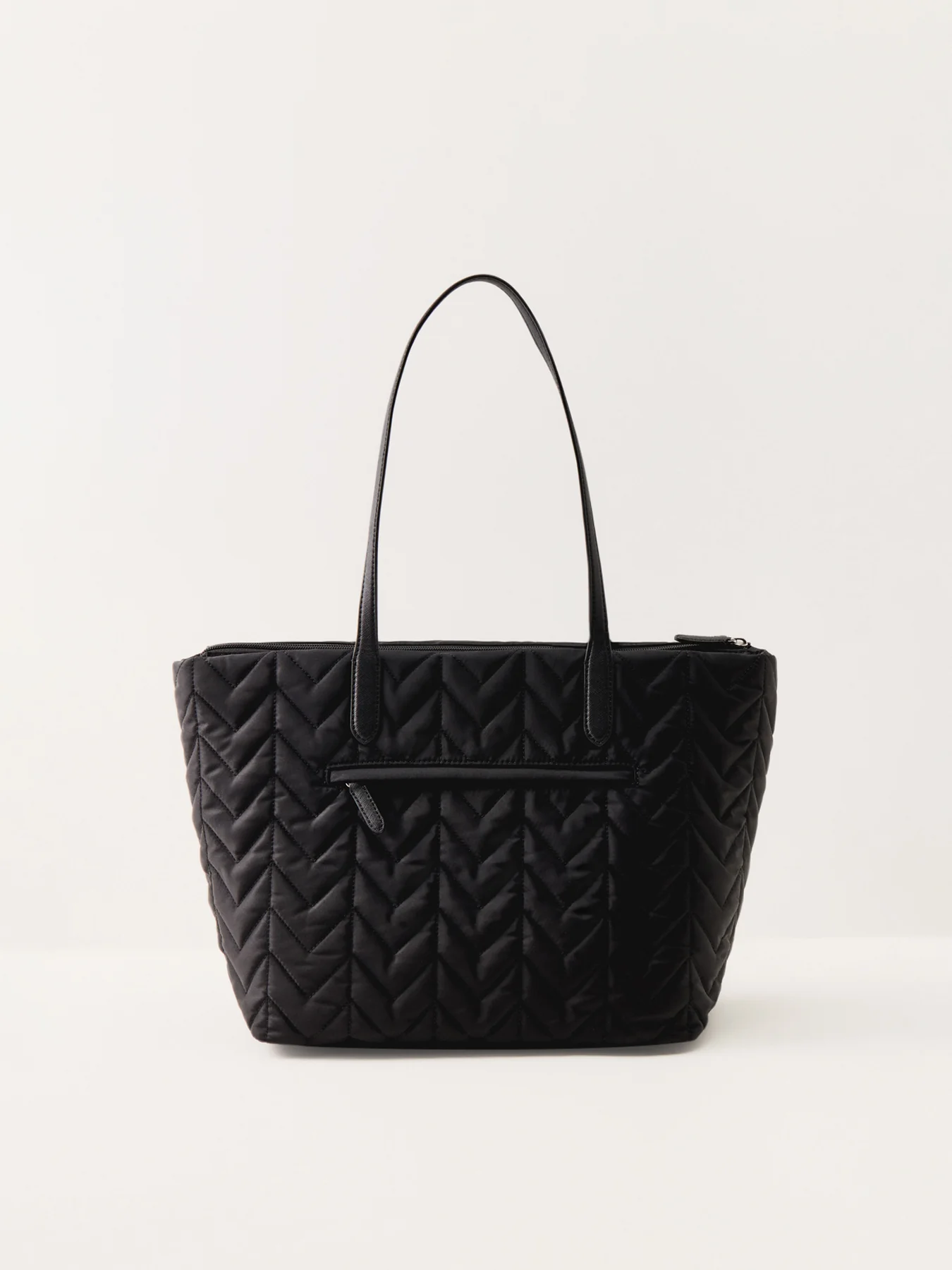 Stevie Quilted Top Zip Tote Black - Image 3