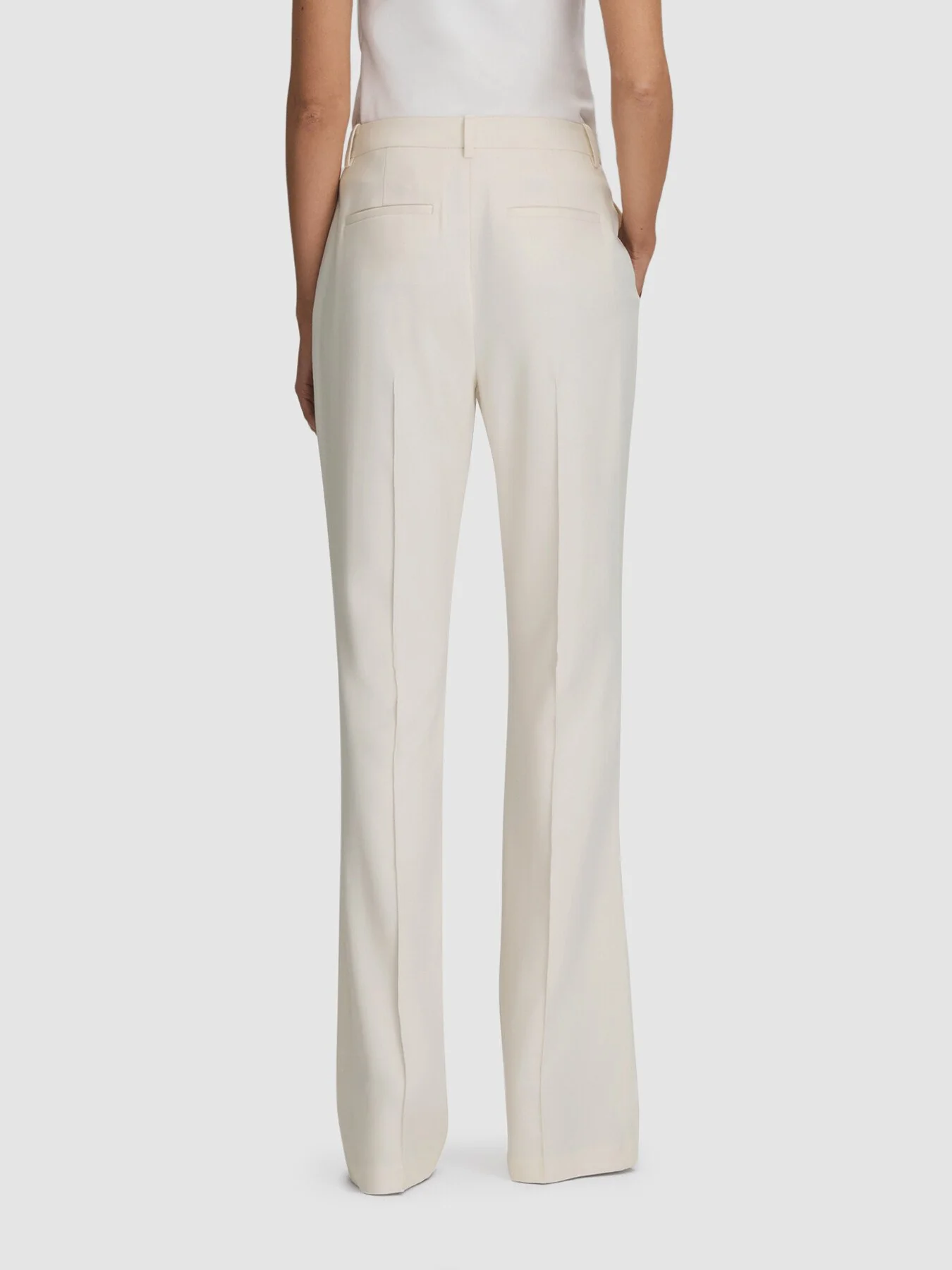 CreamMillie Flared Suit Trousers - Image 3