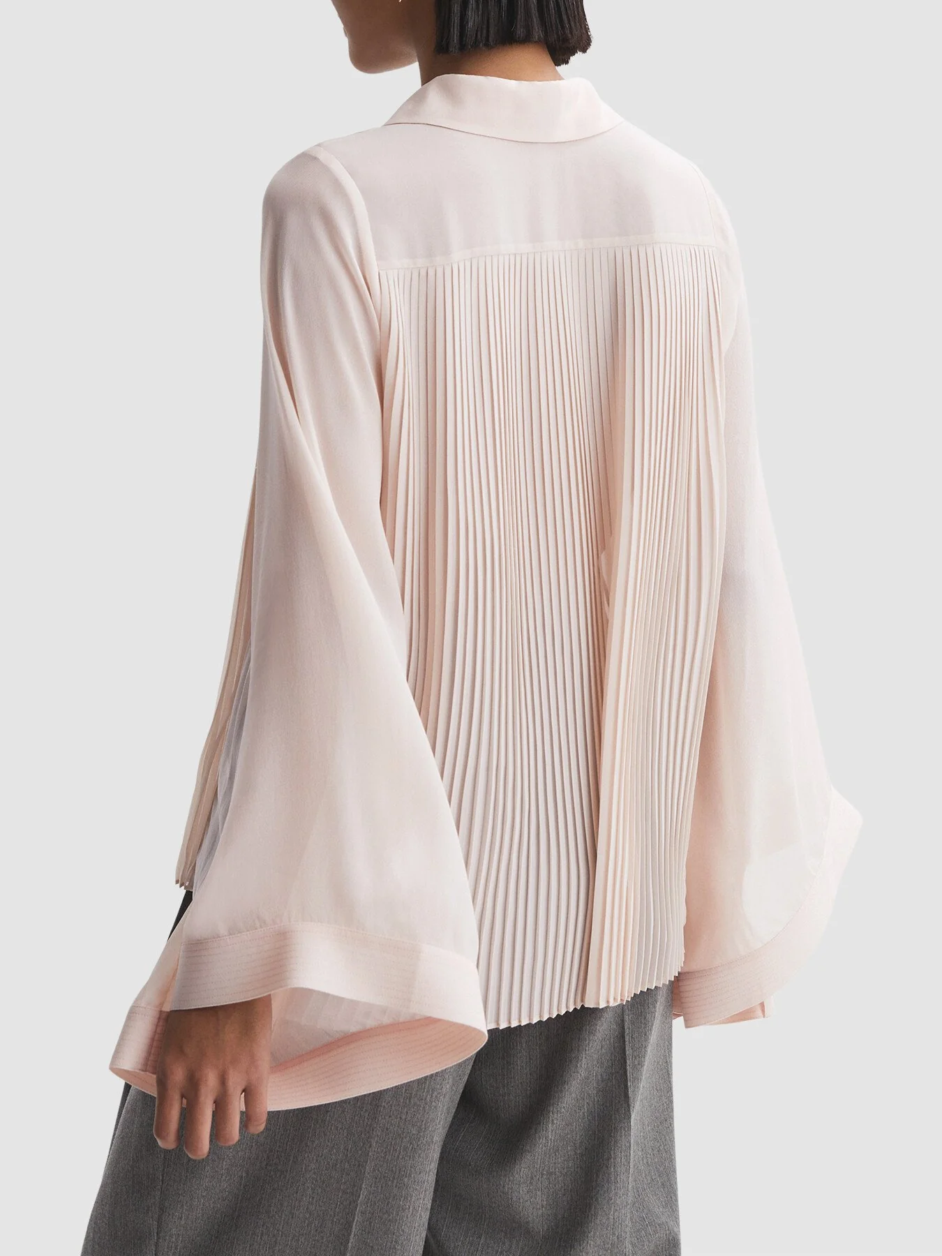 Magda Pleated Flared Sleeve Blouse - Image 2