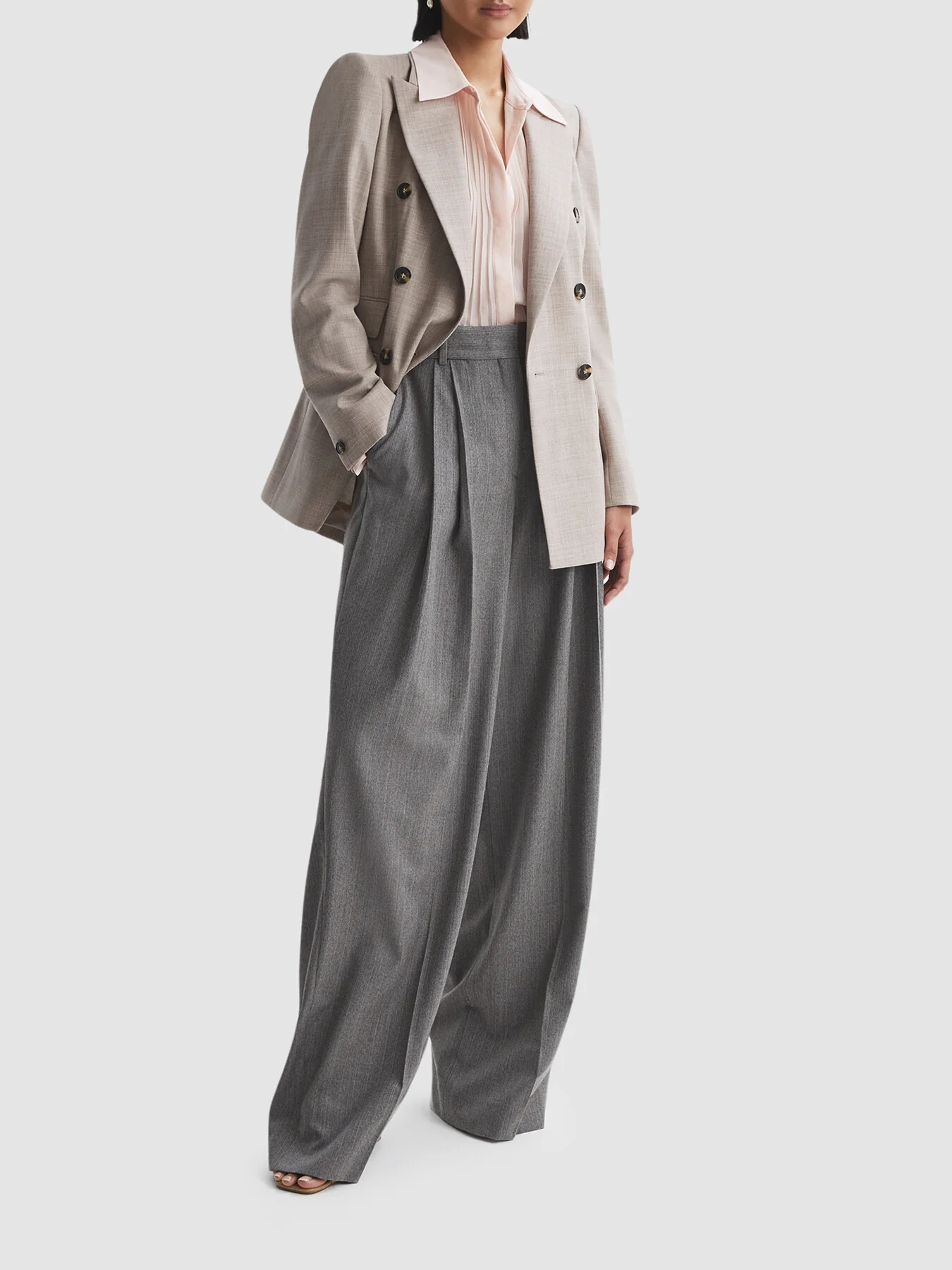 Magda Pleated Flared Sleeve Blouse - Image 4