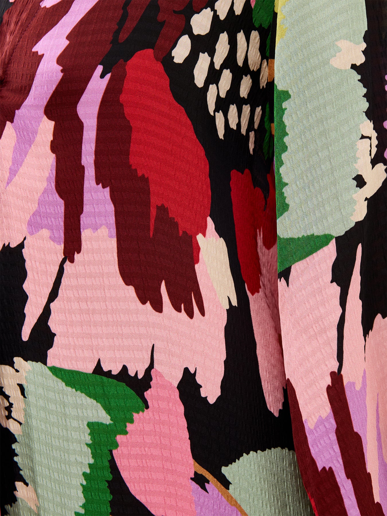 Large Floral Collage Dress Multi Colour - Image 3