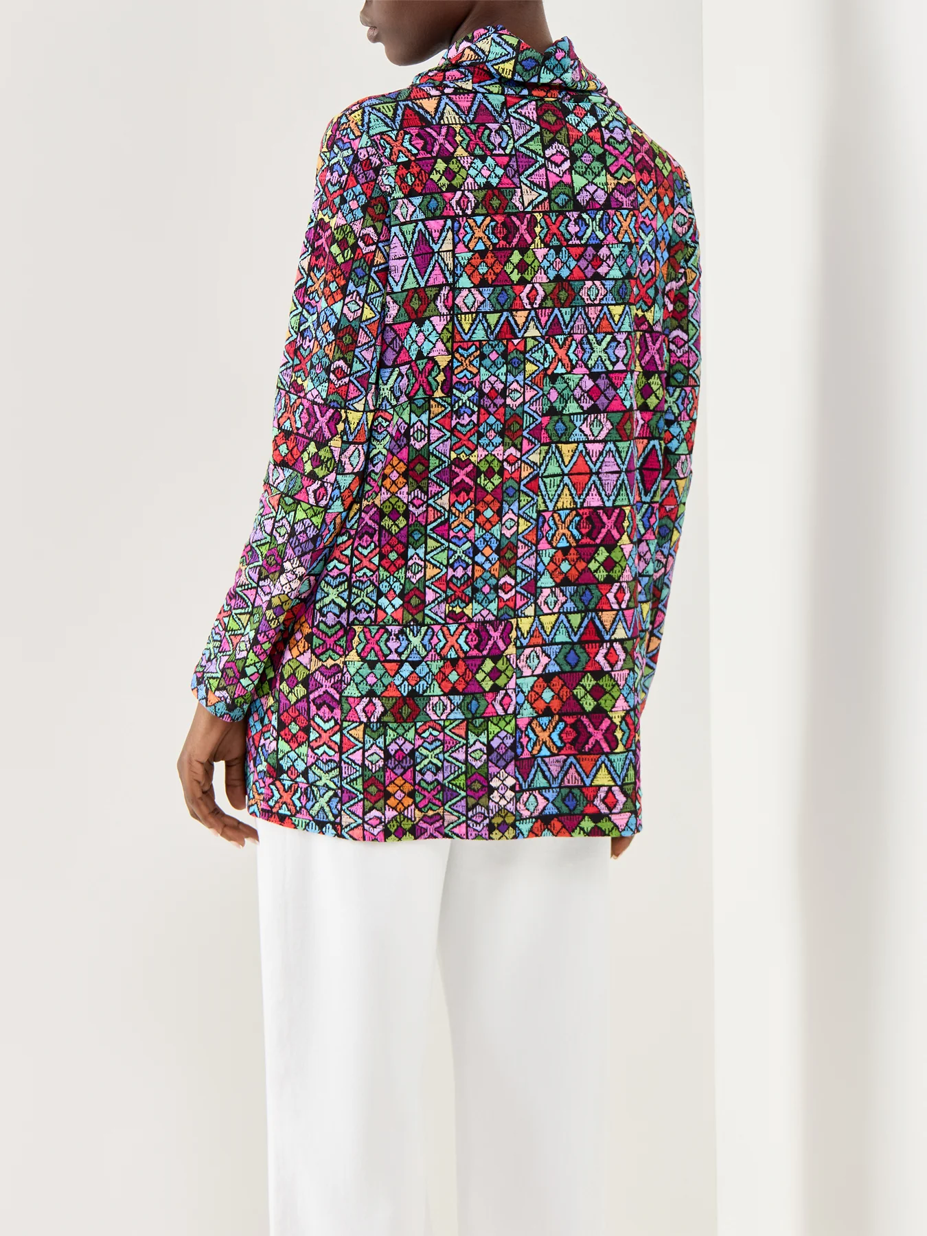 Peruvian Stitch Patchwork Top Multi - Image 5