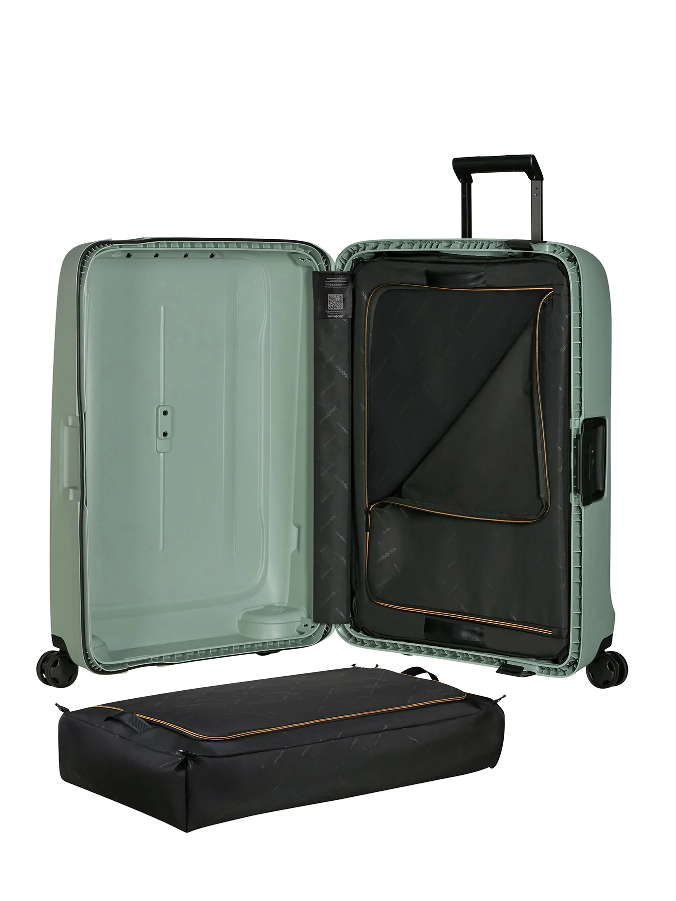 Essens Spinner Large Suitcase Green - Image 3