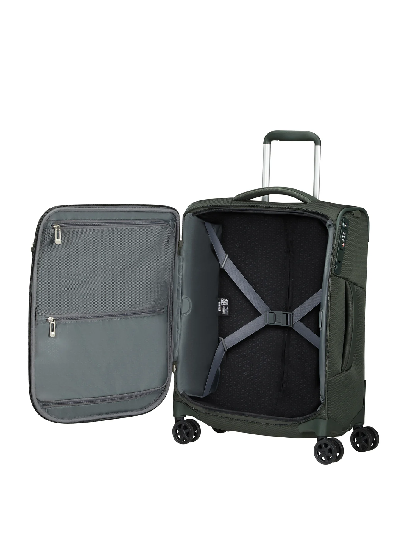 Respark Spinner Cabin Suitcase Green - Image 3