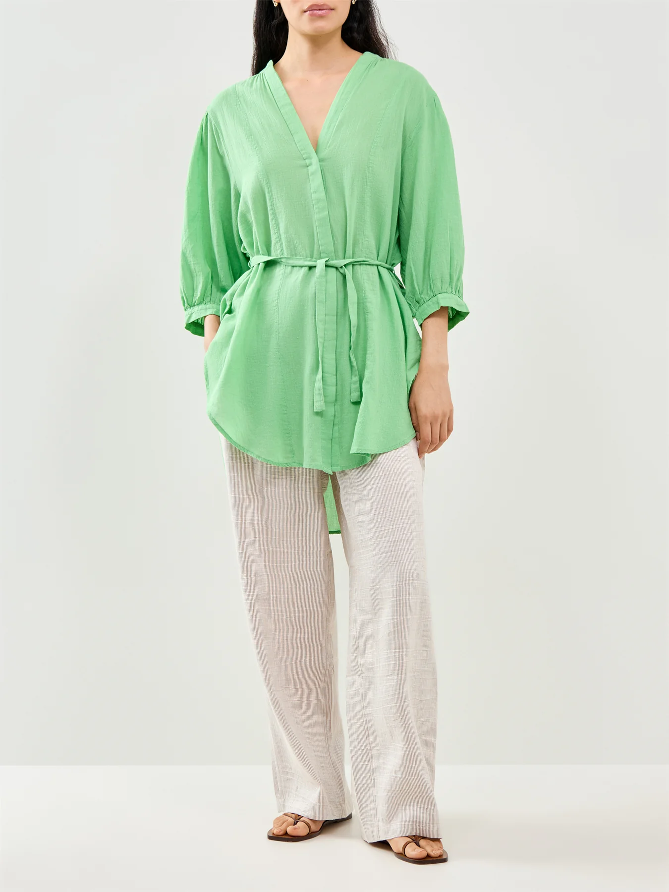 Boho Beach Shirt Green - Image 2
