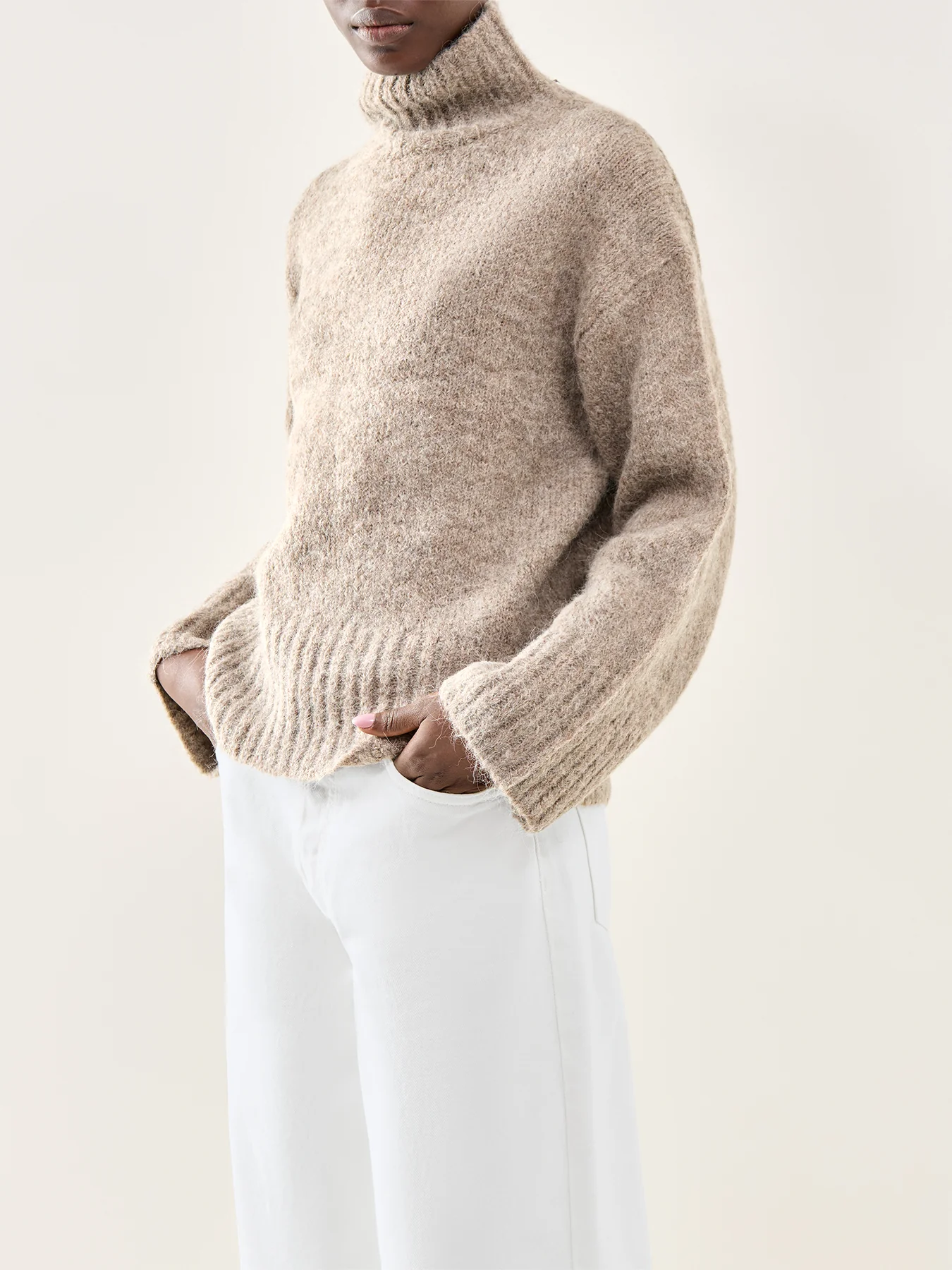 Gabriella High Neck Knit Grey - Image 4