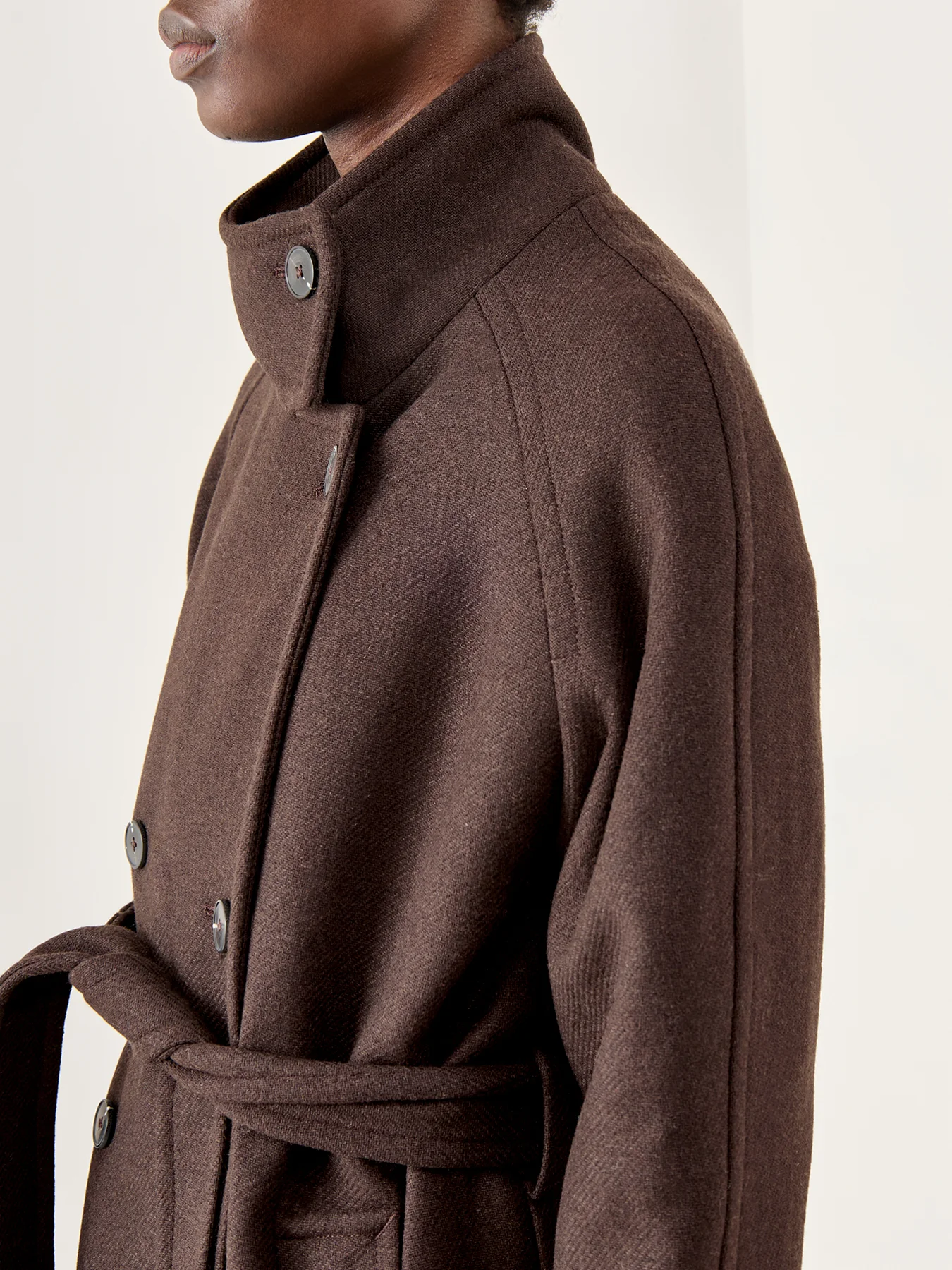 Madeline Manteco Coat Bordeaux - Image 4