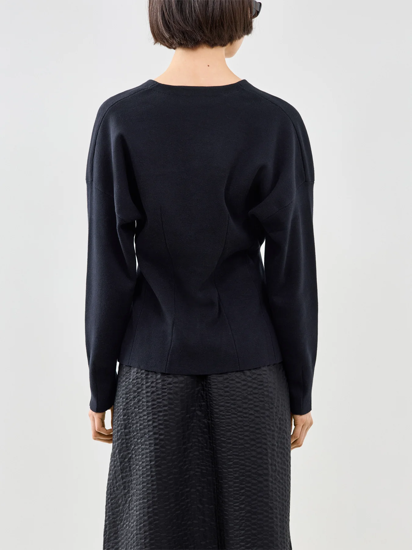 Anemone Waisted Cardigan Black - Image 5